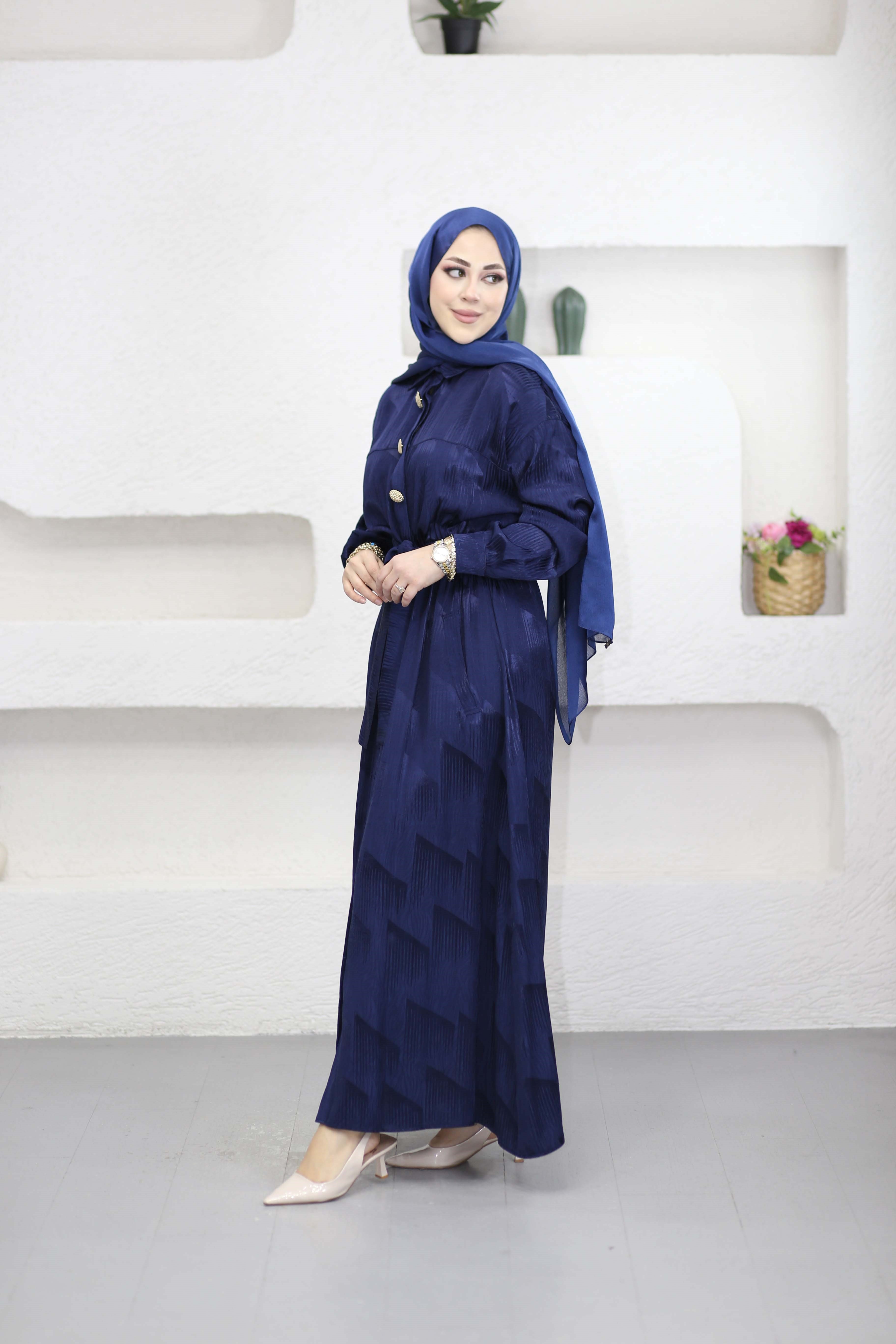 Feria Elbise Lacivert 1528