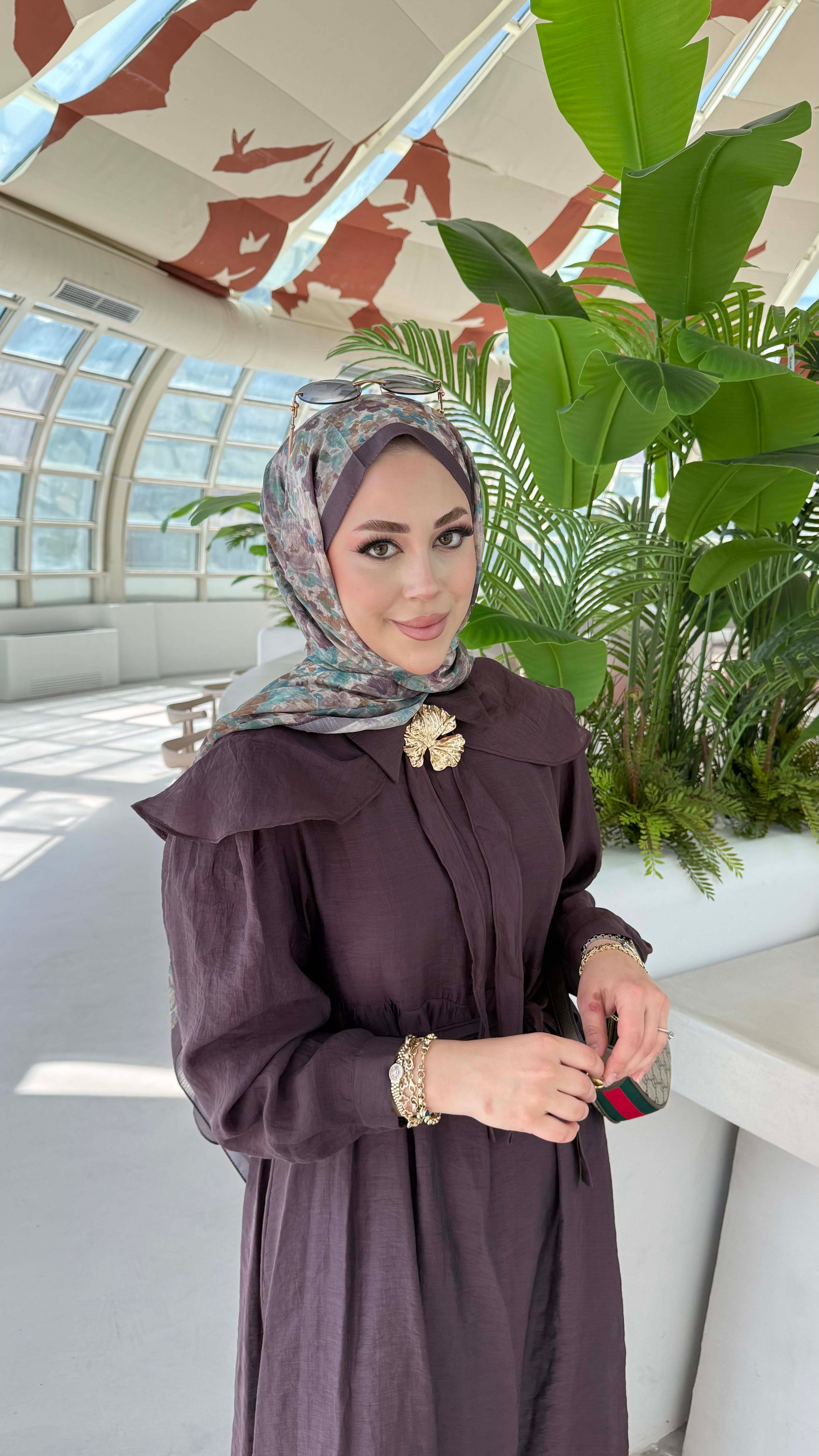 Mısır Elbise Mürdüm 1254