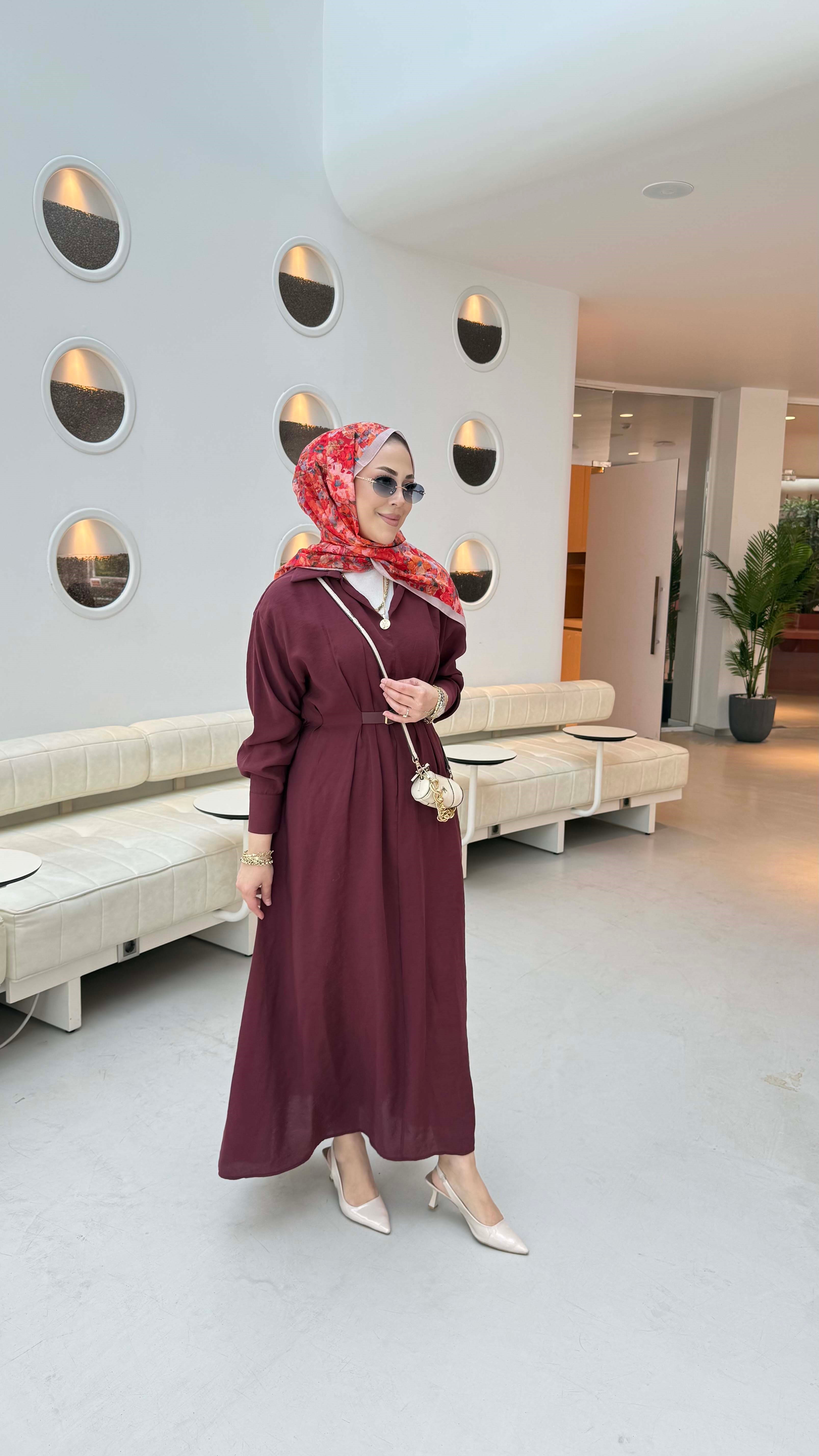 Reva Elbise Bordo 1631