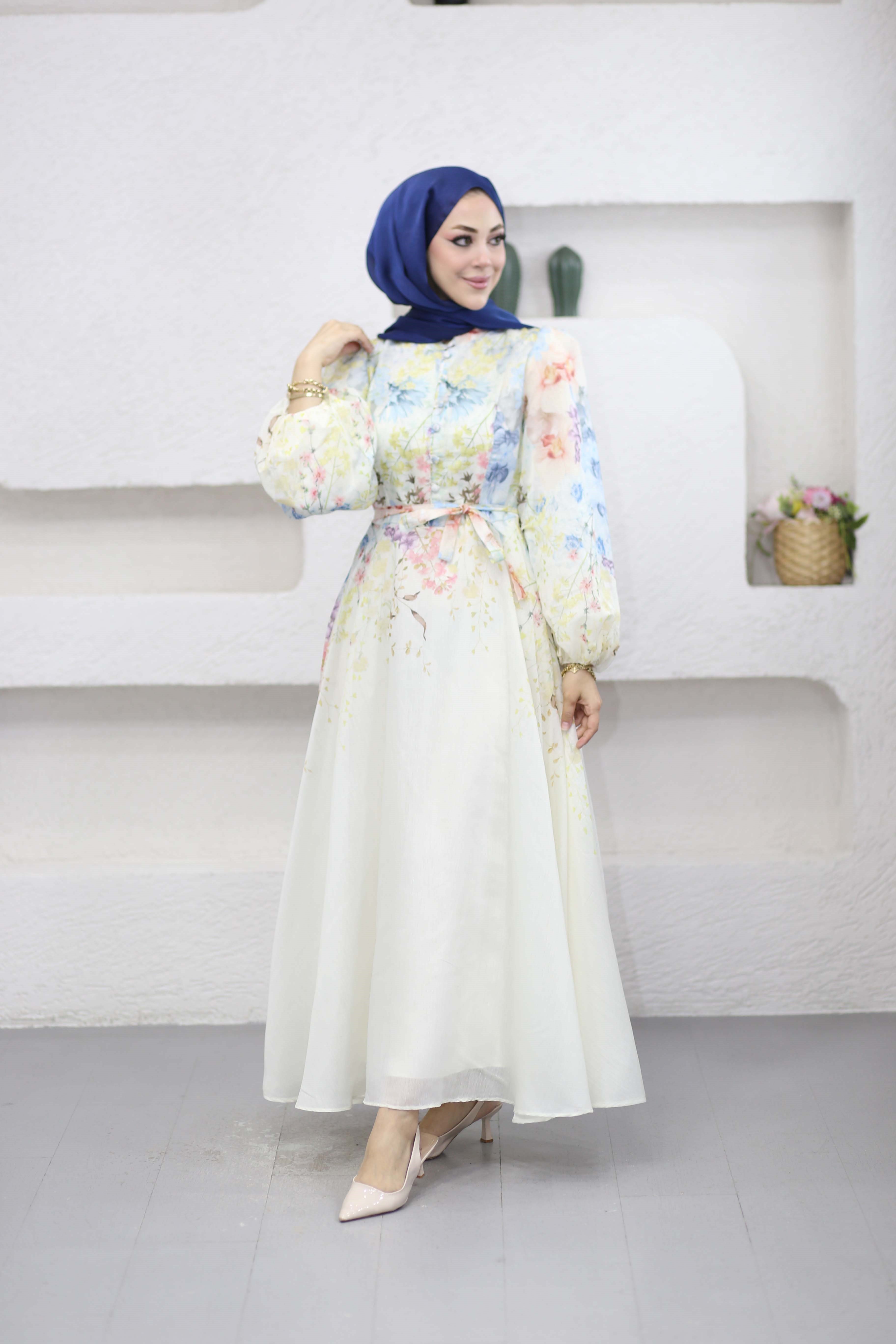 Bahar Elbise Mavi 26160