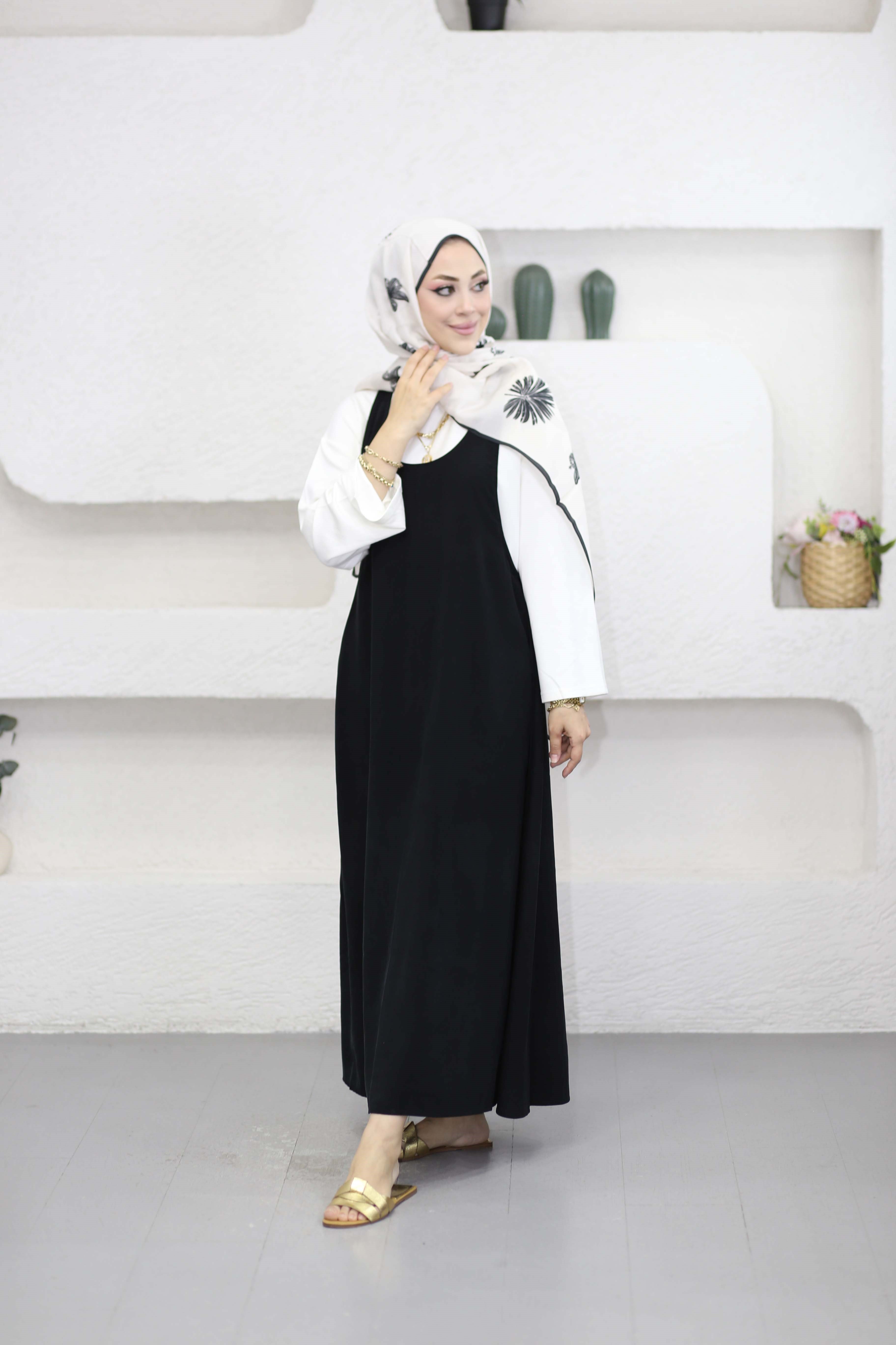 Basıc Elbise Siyah 9092