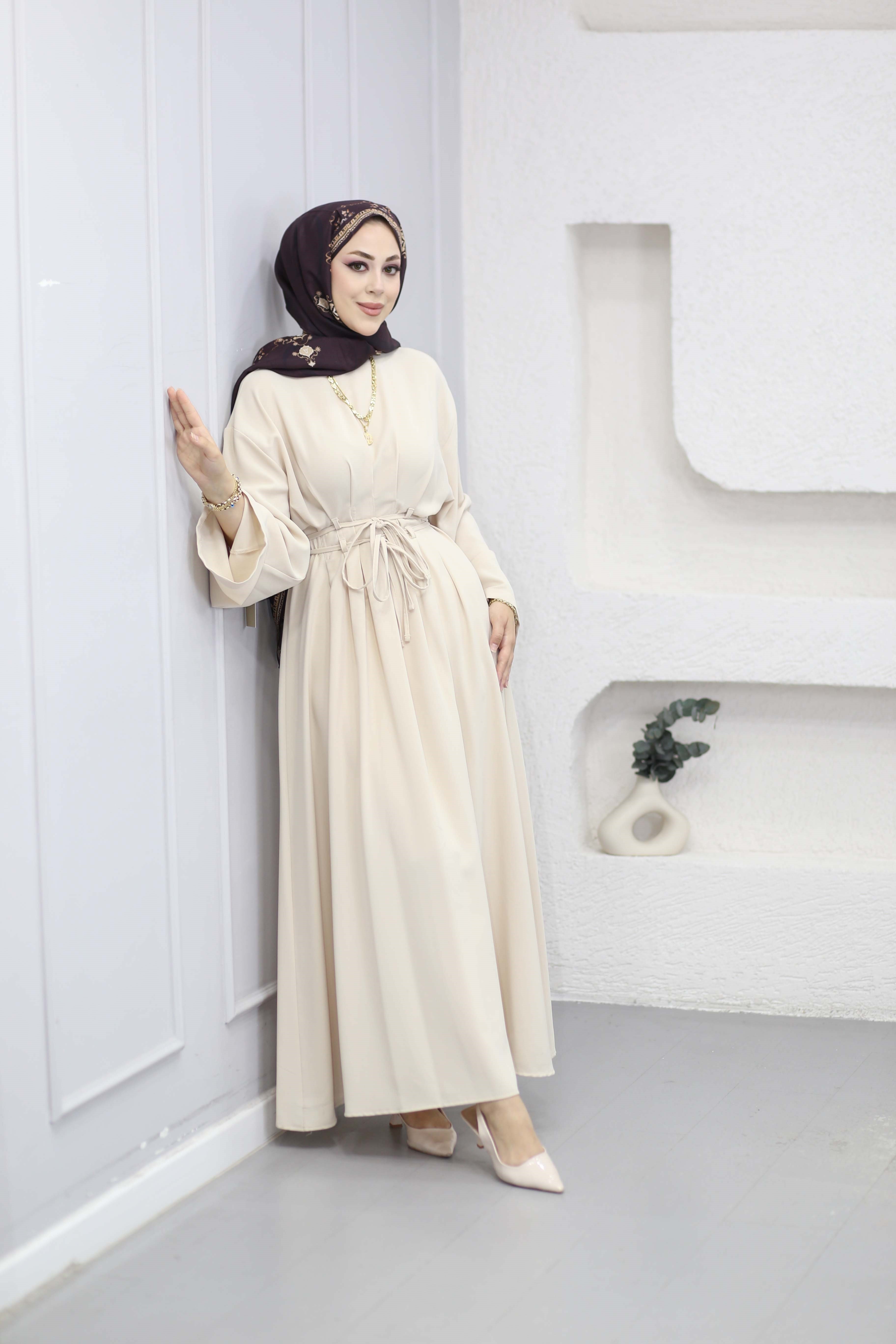 Yurda Elbise Bej 264967