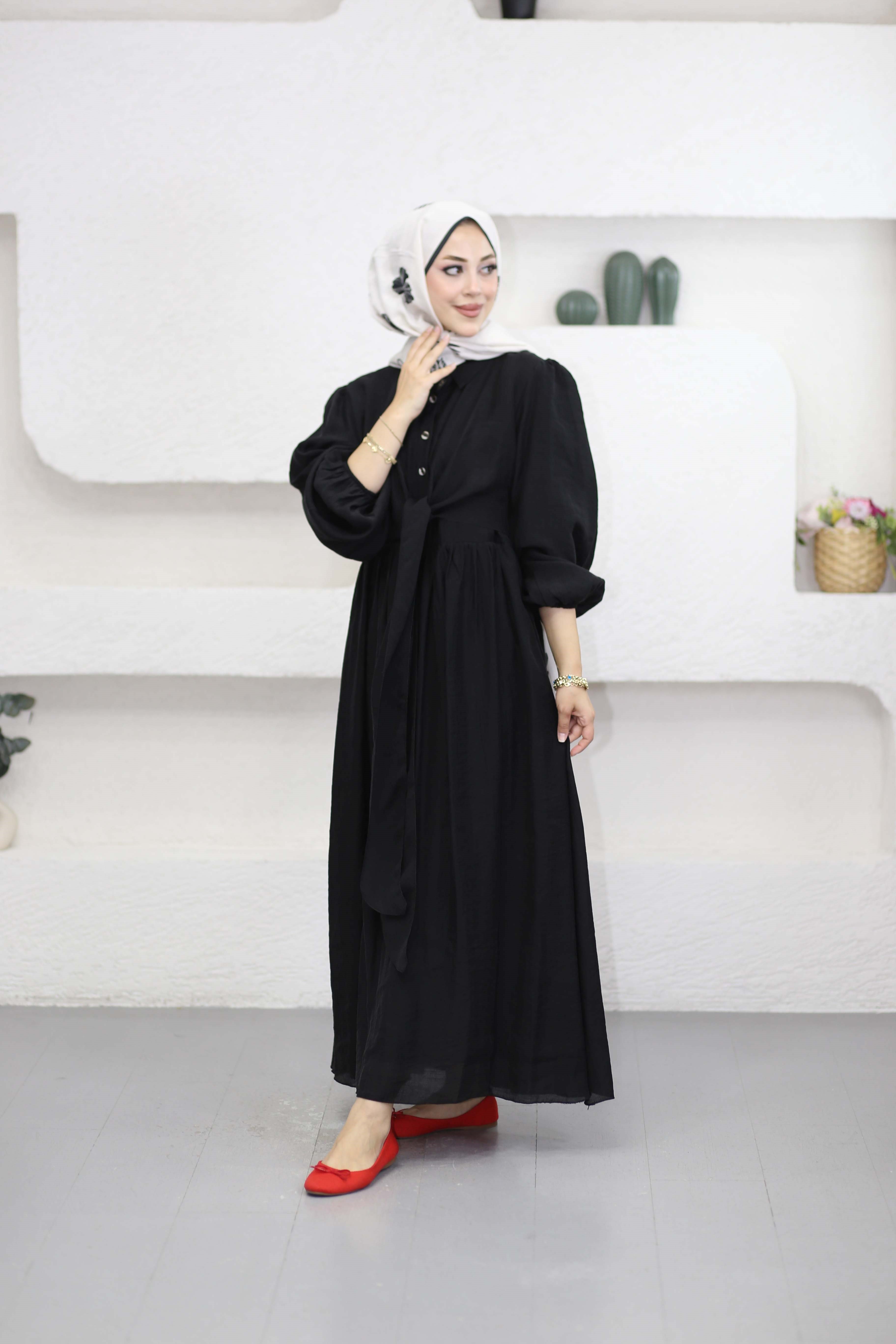 Lilyum Elbise Siyah 5533