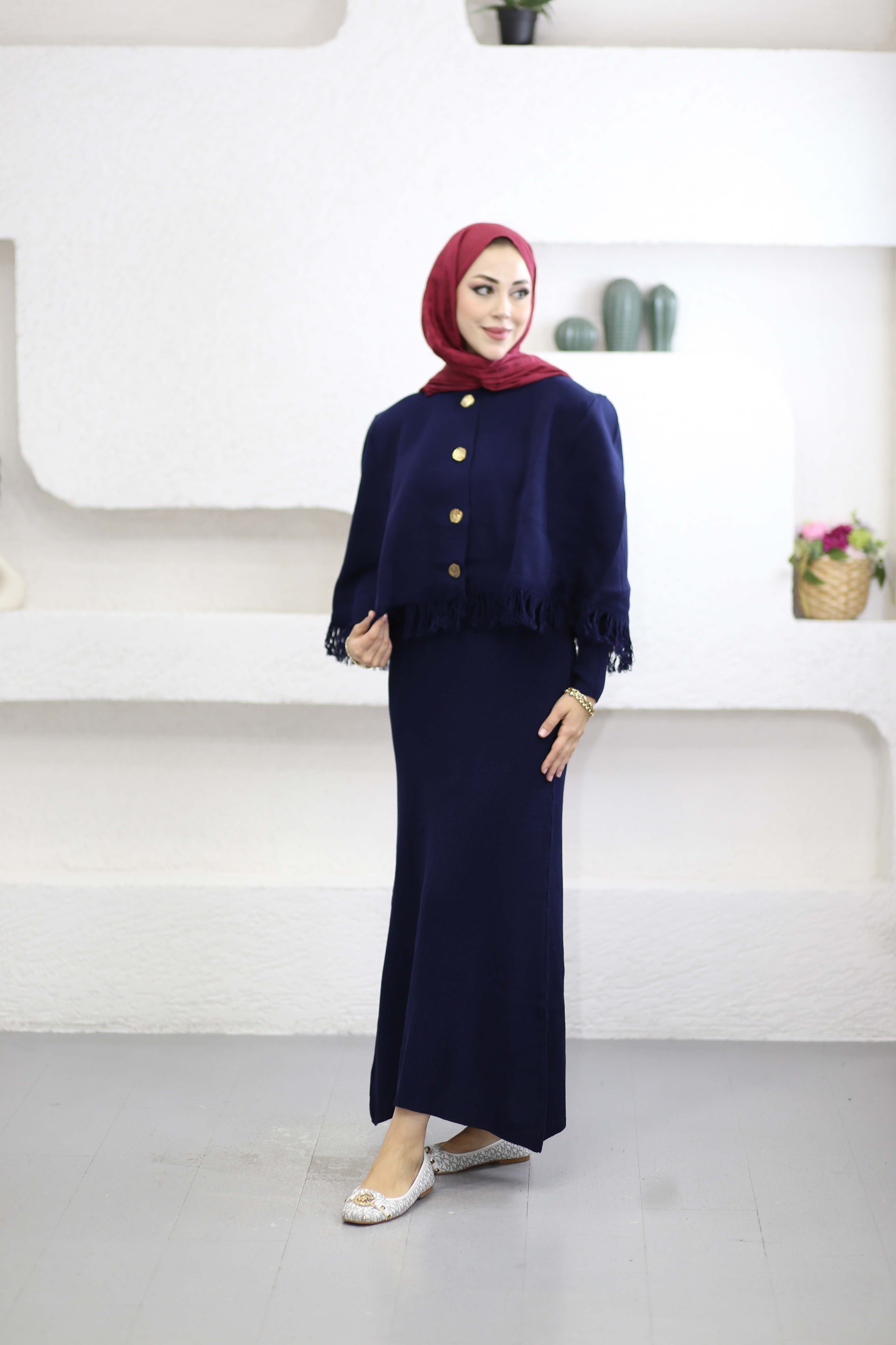 Saldo Ceketli Elbise Lacivert 25880