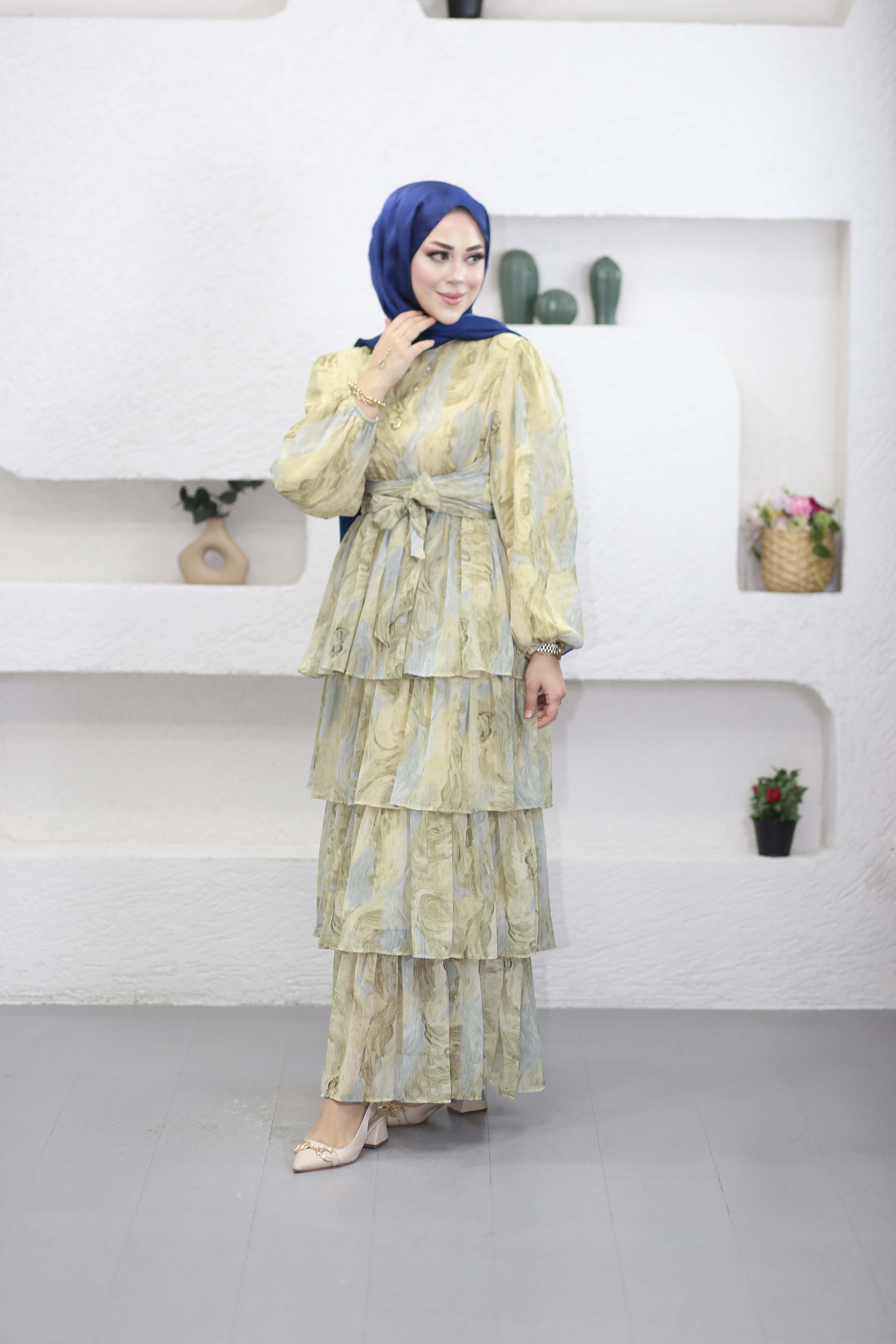 Afife Elbise Sarı 1212