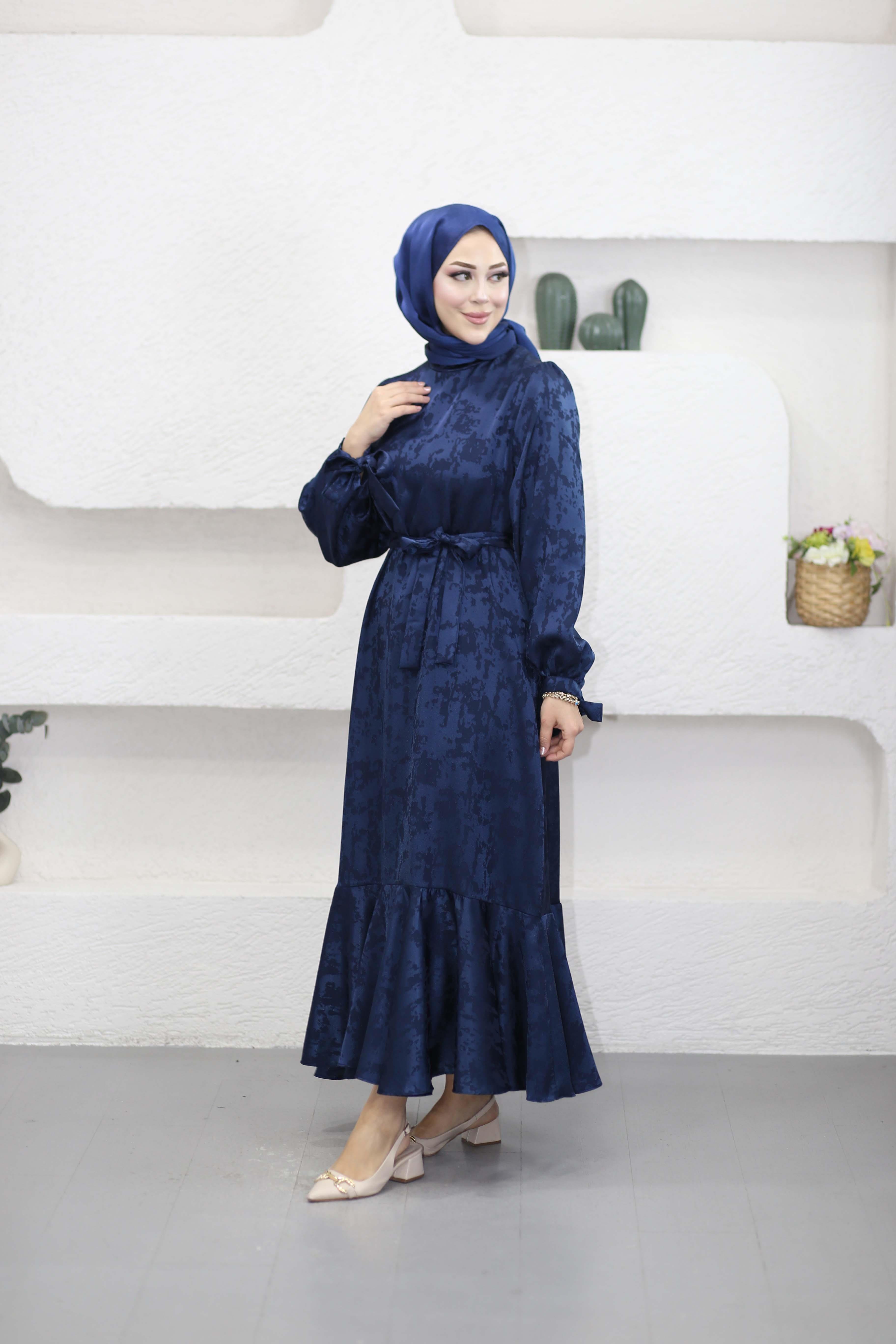 Servet Elbise Lacivert 6100