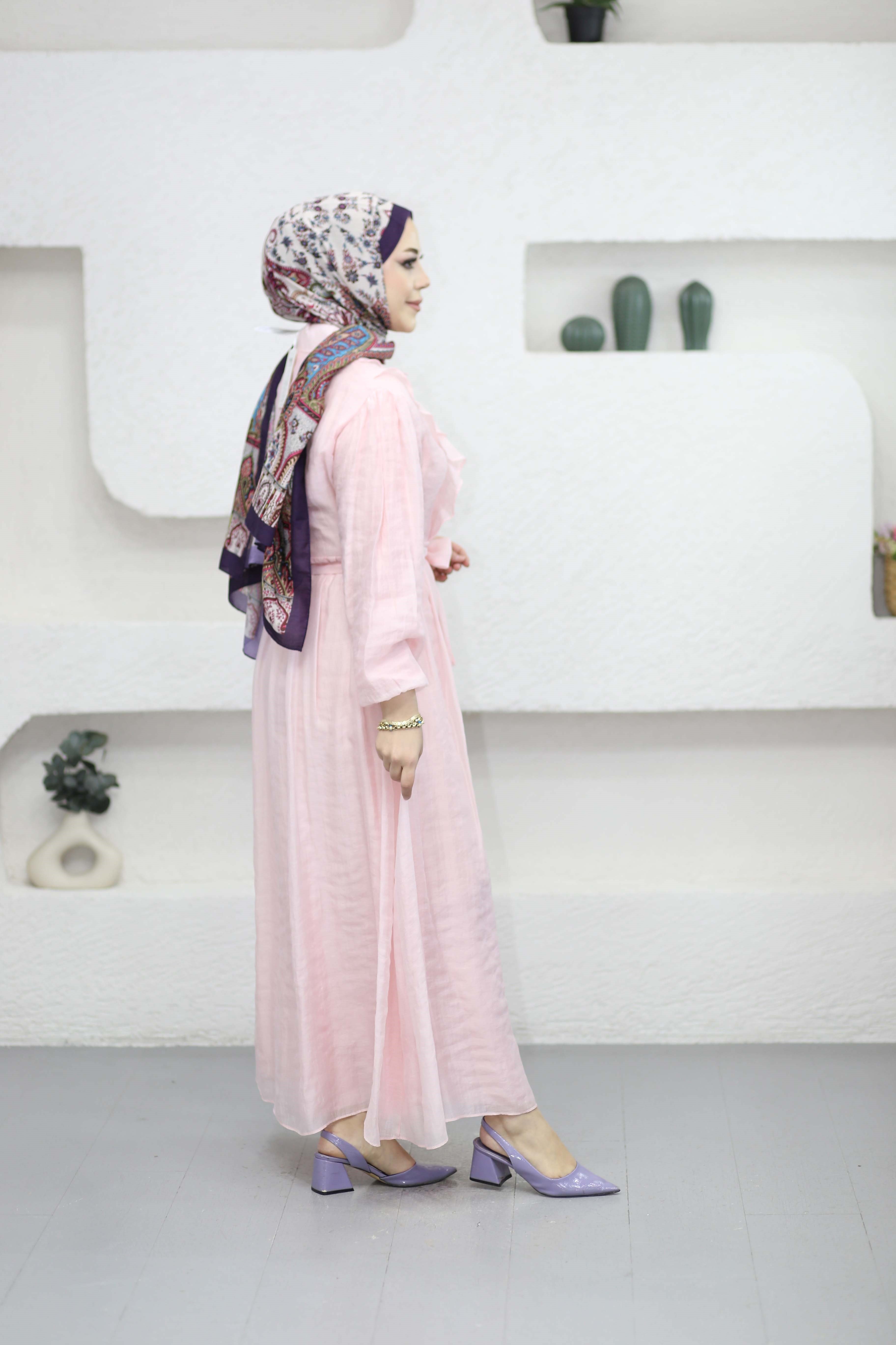 Şura Elbise Pembe 1303
