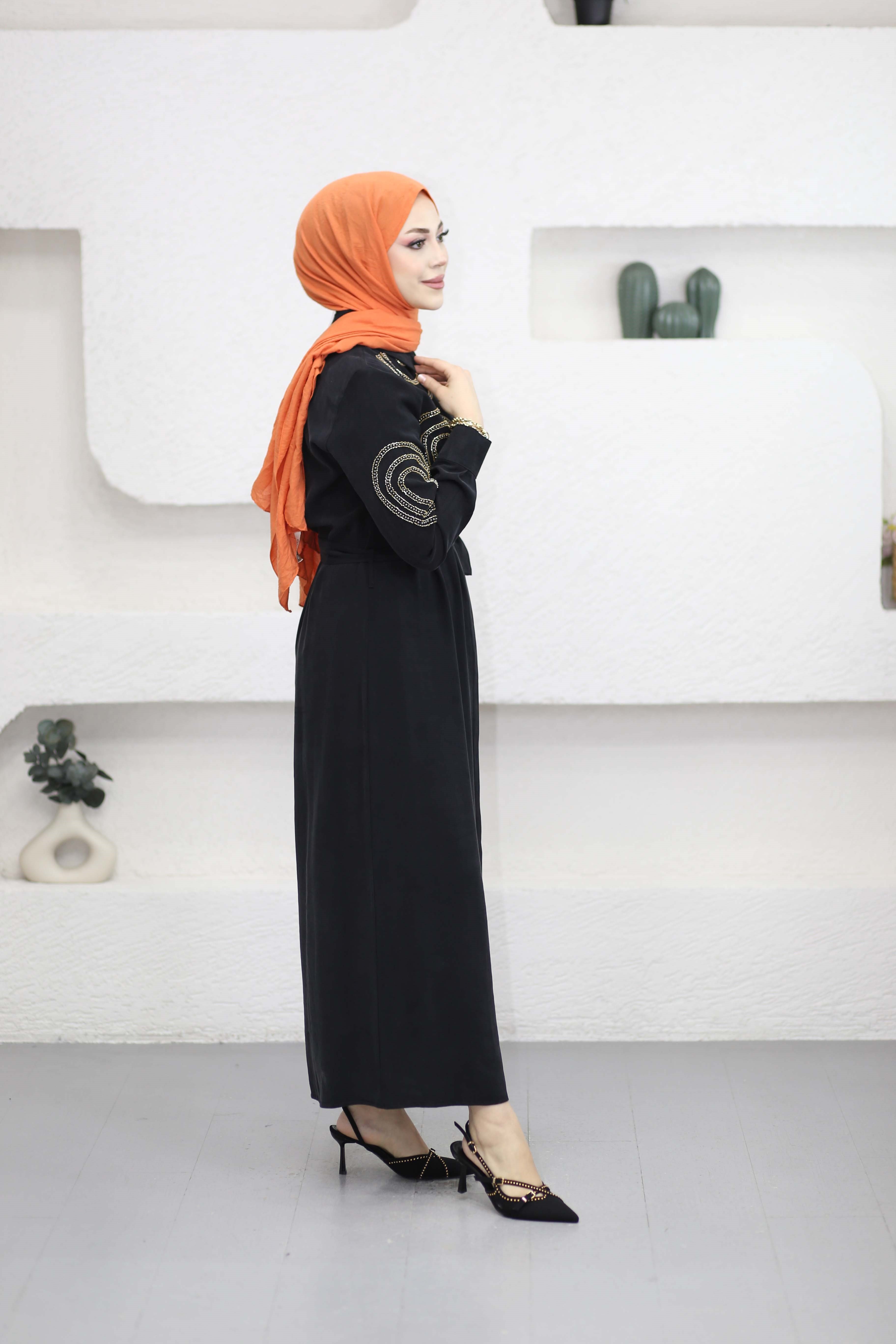 Asya Elbise Siyah 1502
