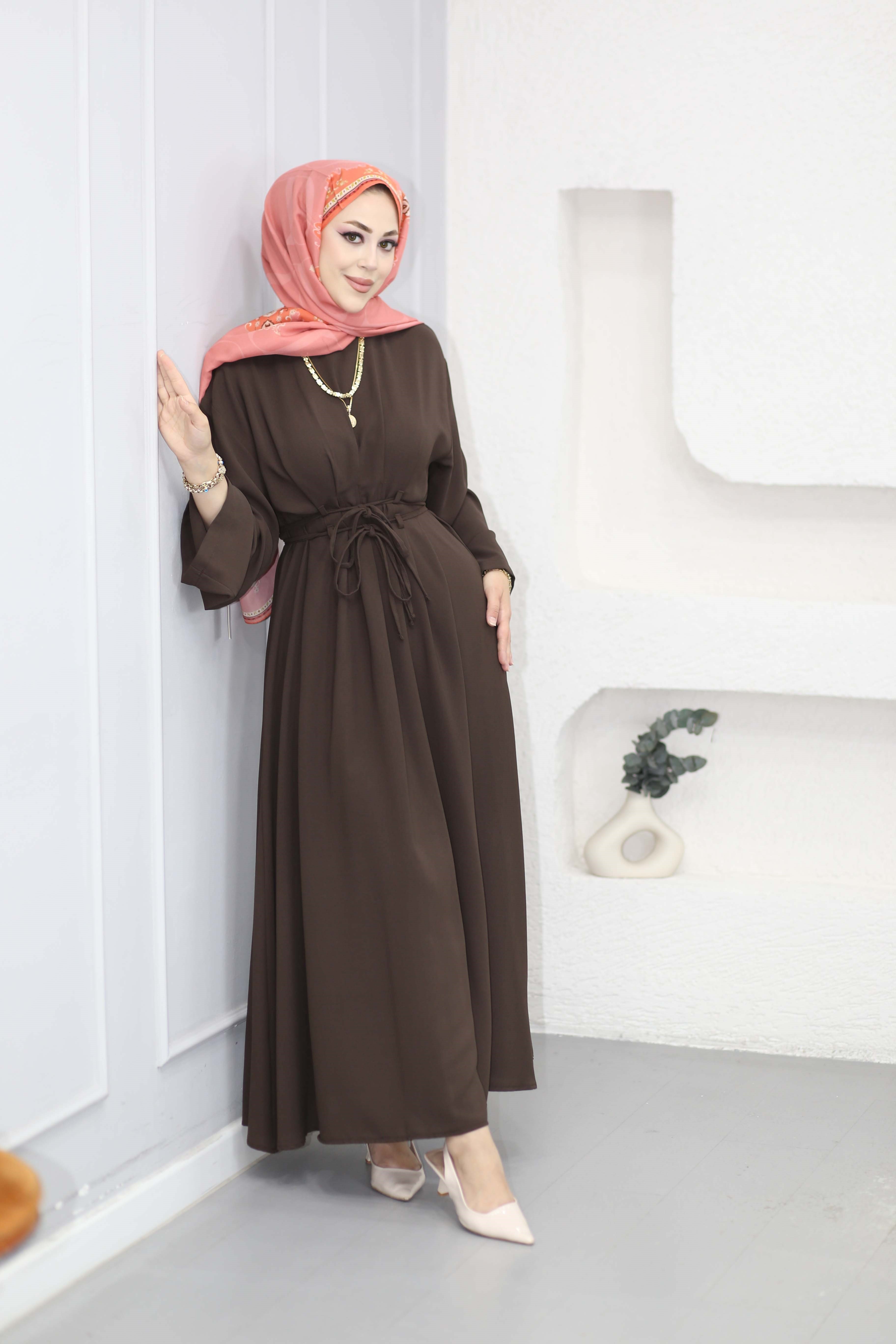 Yurda Elbise Kahverengi 264967