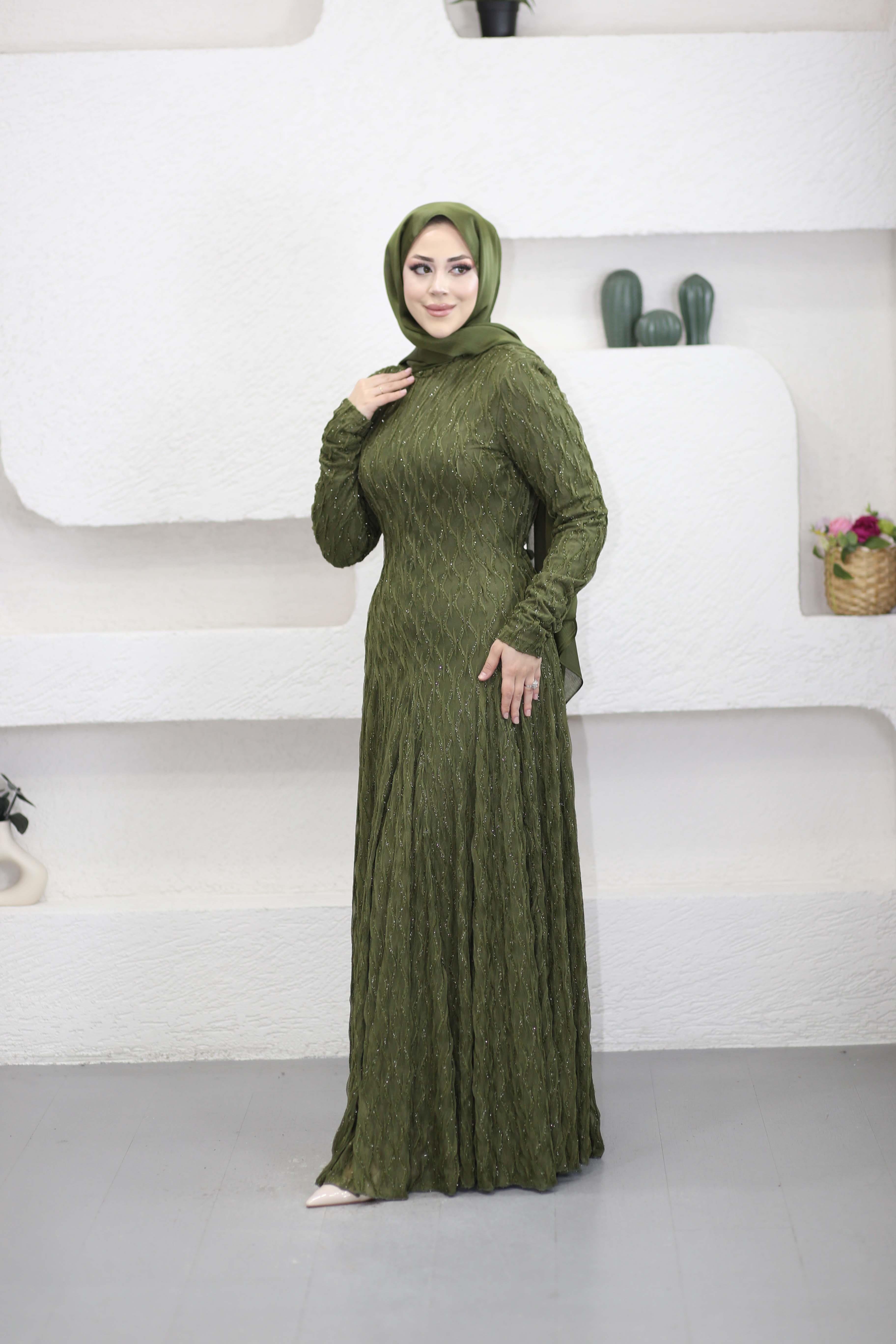 Yeşim Elbise Haki 6562