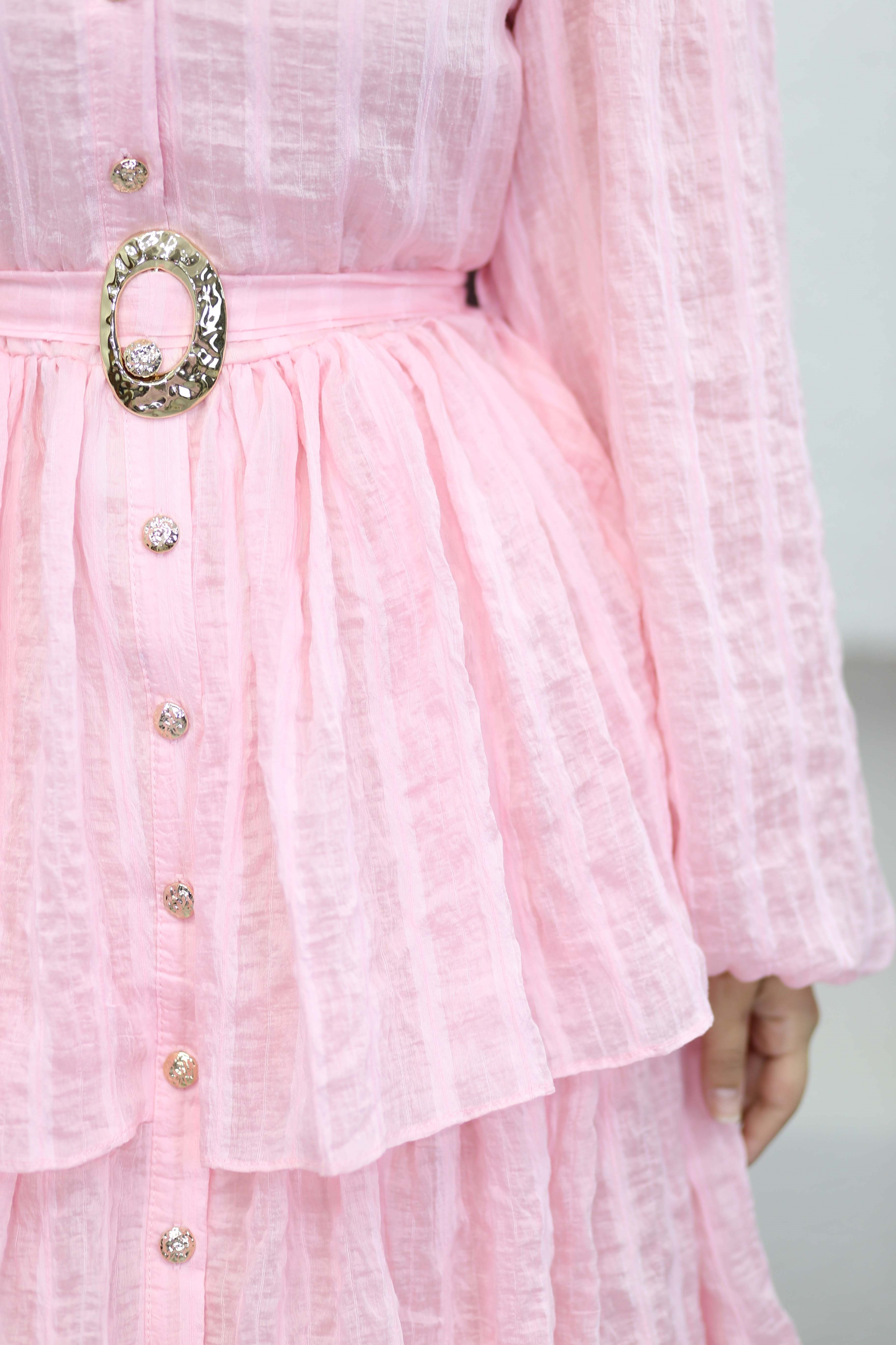 Lisa Elbise Pembe 264970