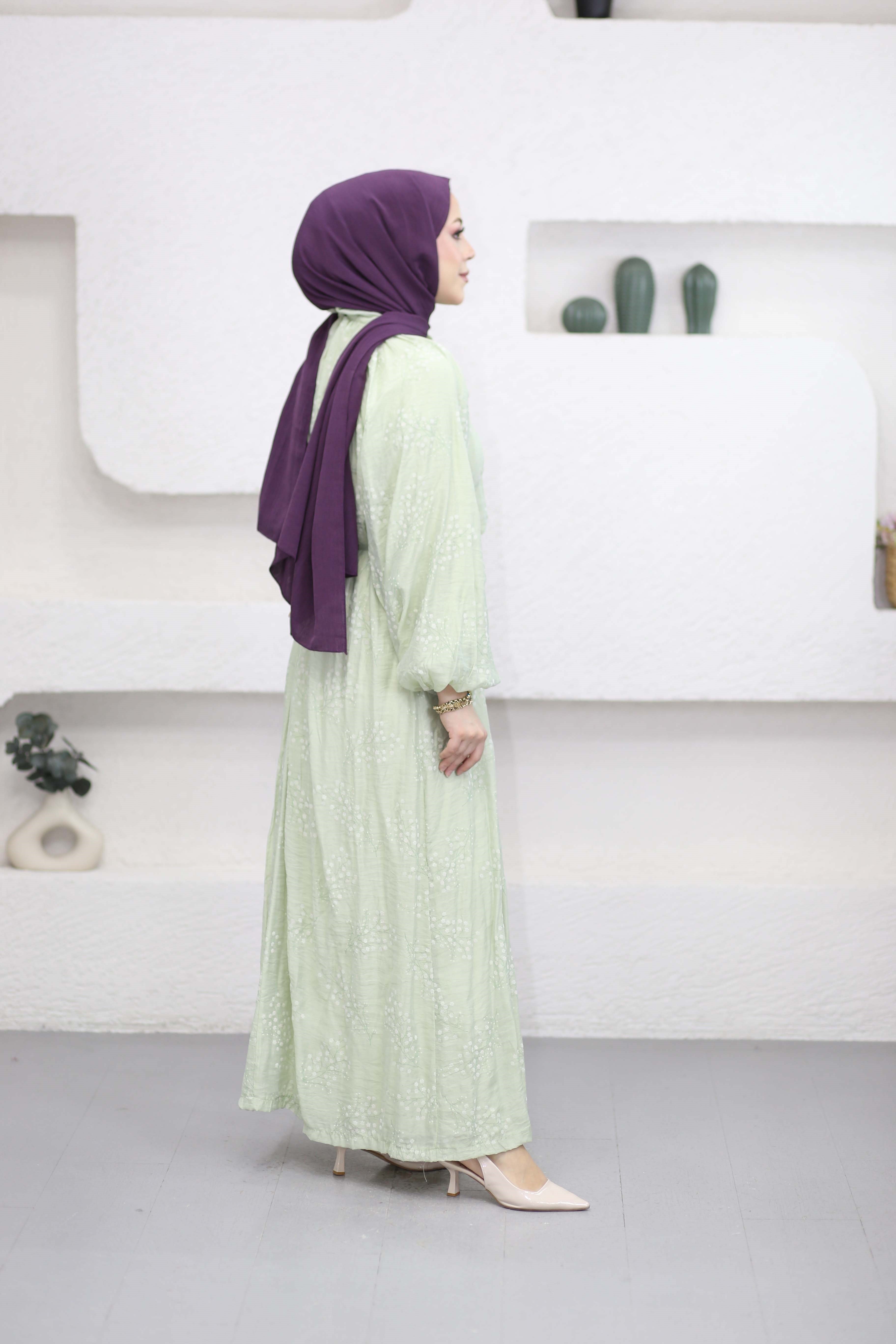 Bahar Elbise Yeşil 25134