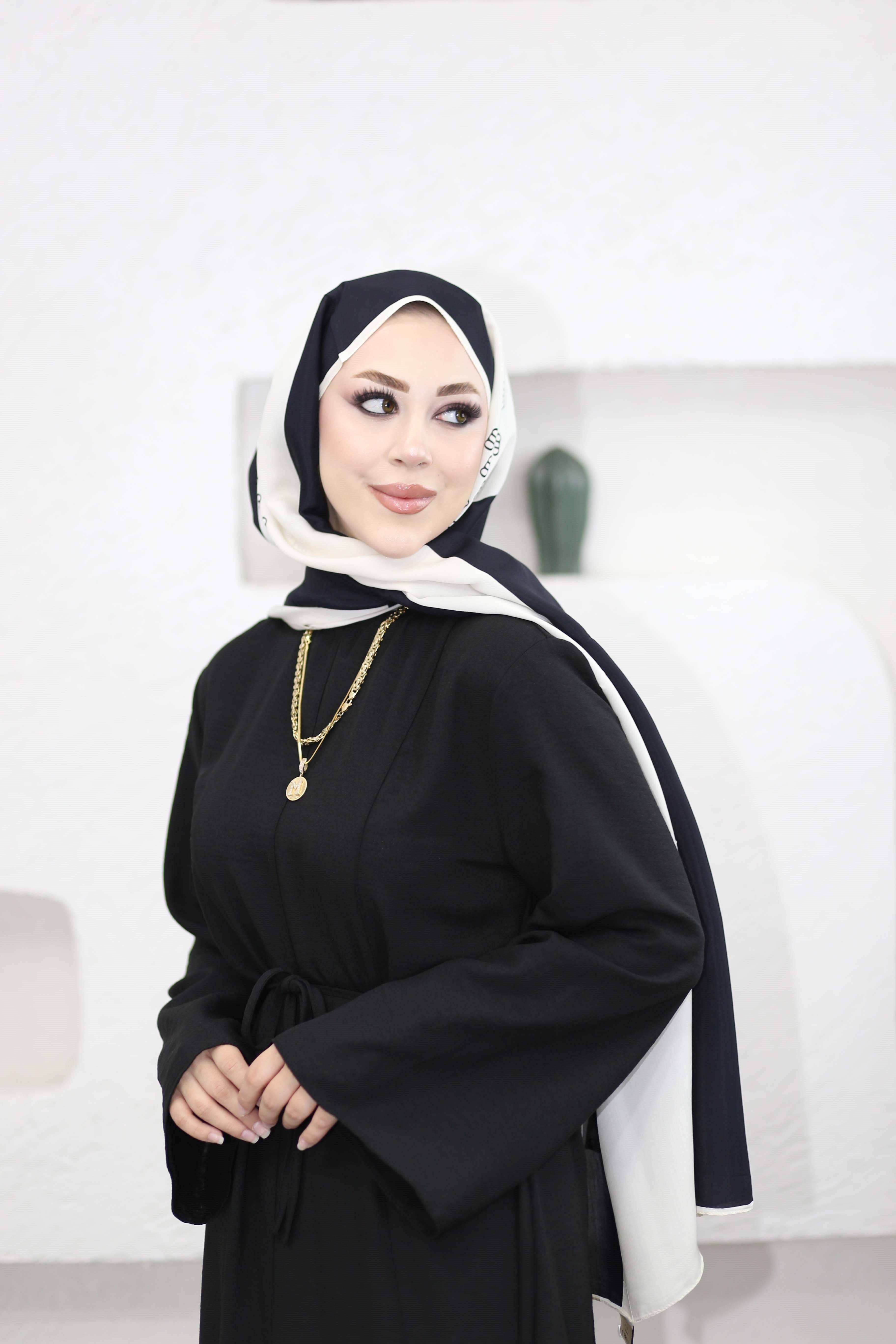 Asude Elbise Siyah 8506