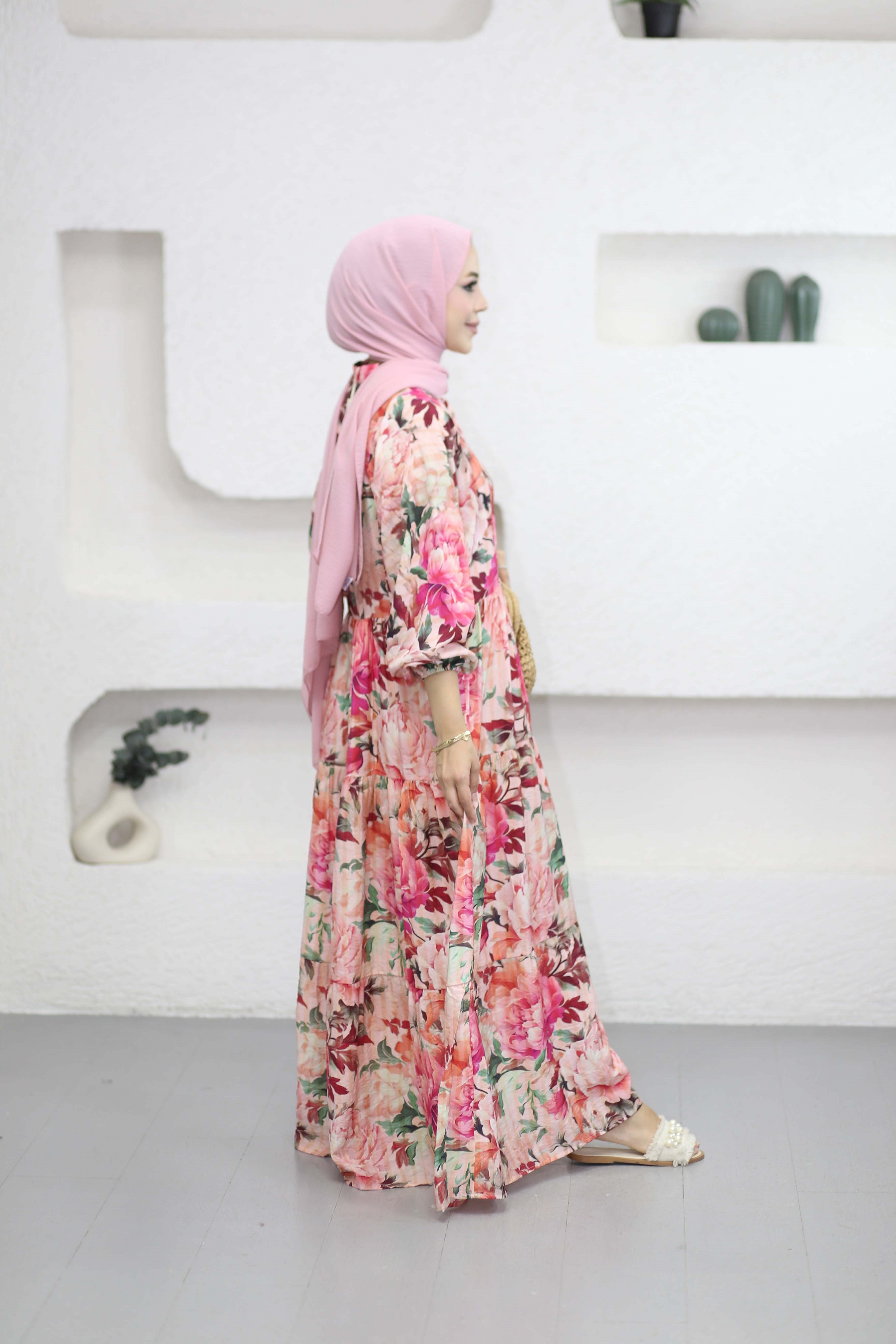 Gül Elbise Pembe 5012