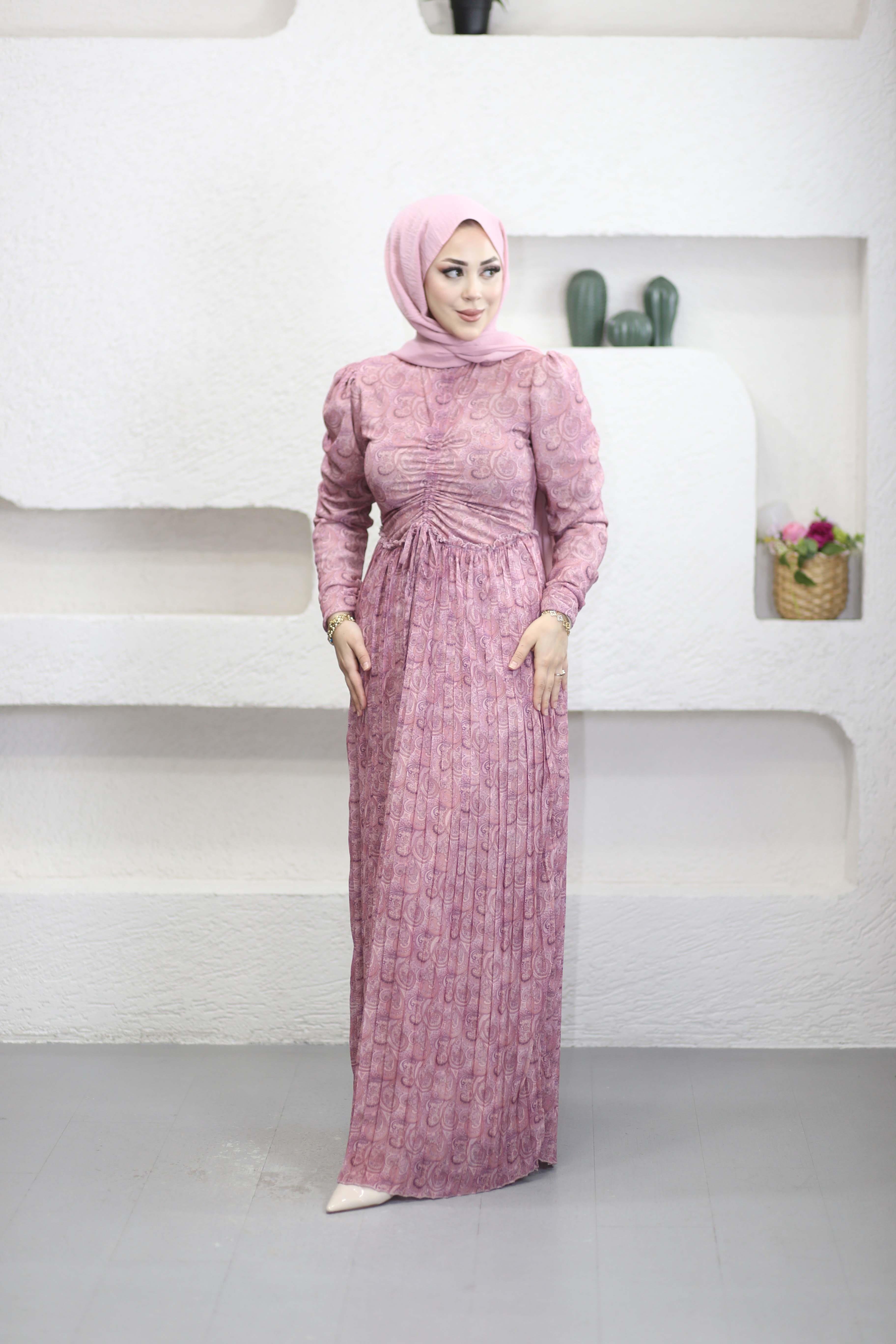 Qalve Elbise Pudra 546