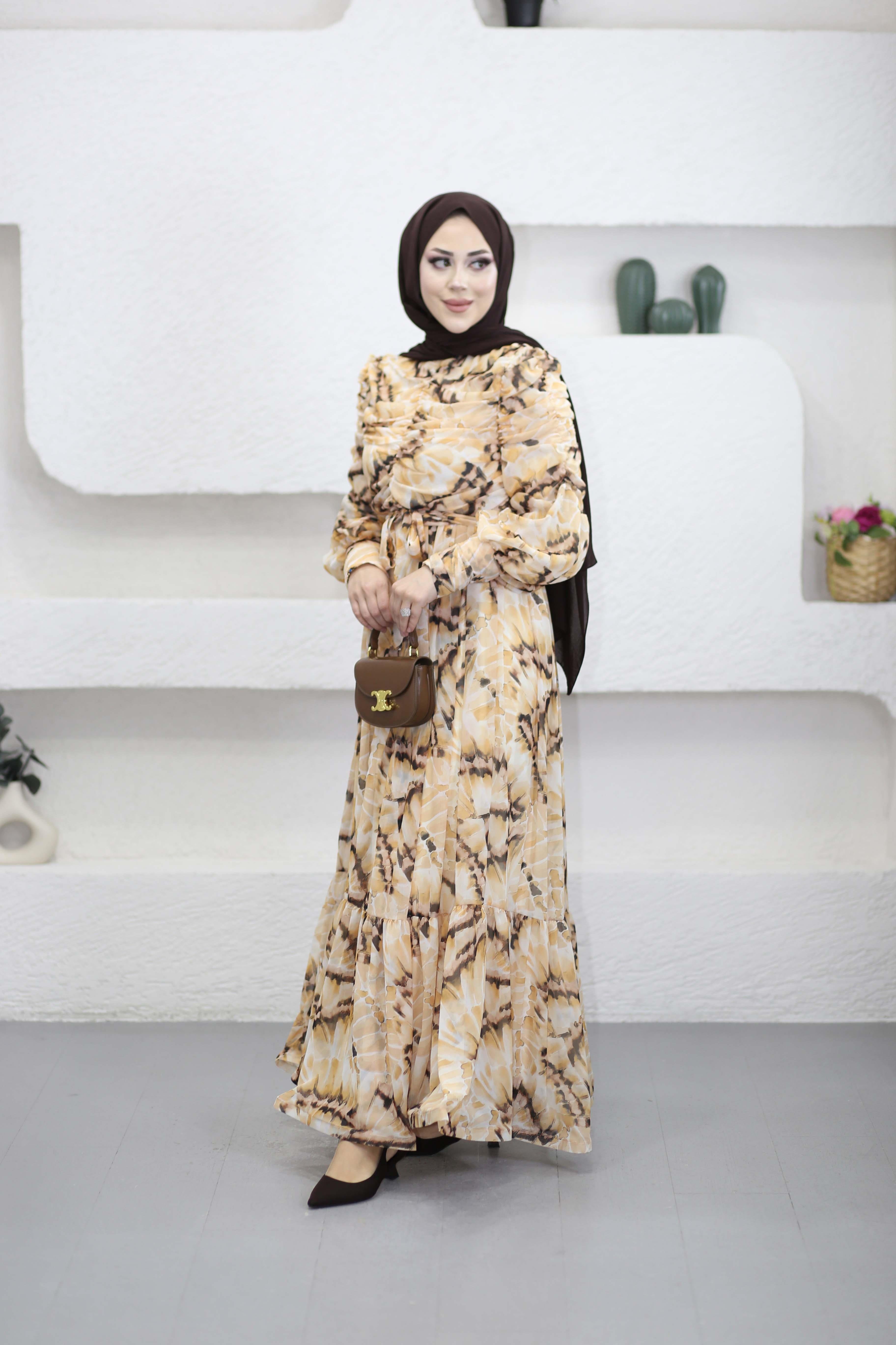 İris Elbise Bej 5720