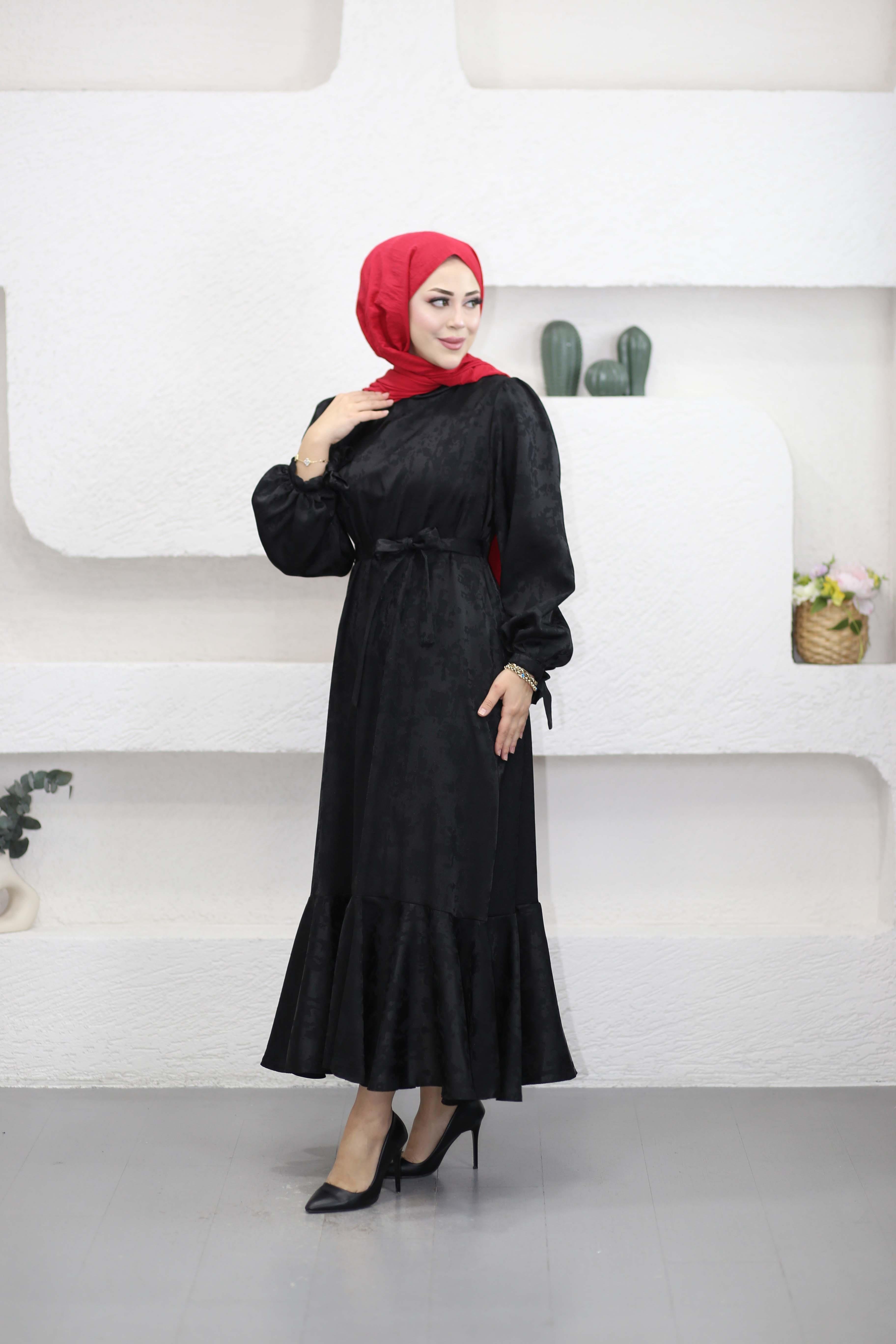 Servet Elbise Siyah 6100