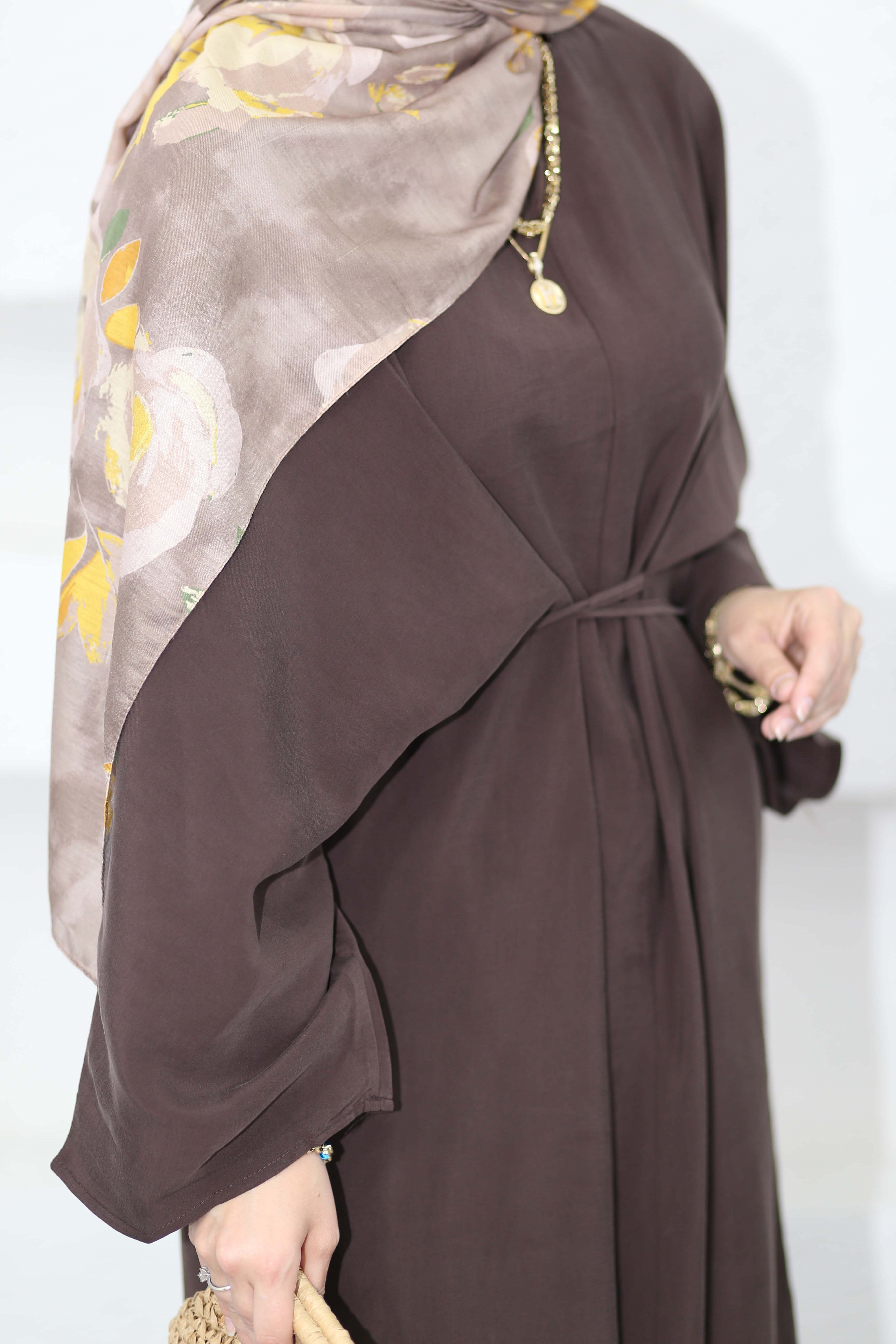 Beyza Elbise Kahverengi 238
