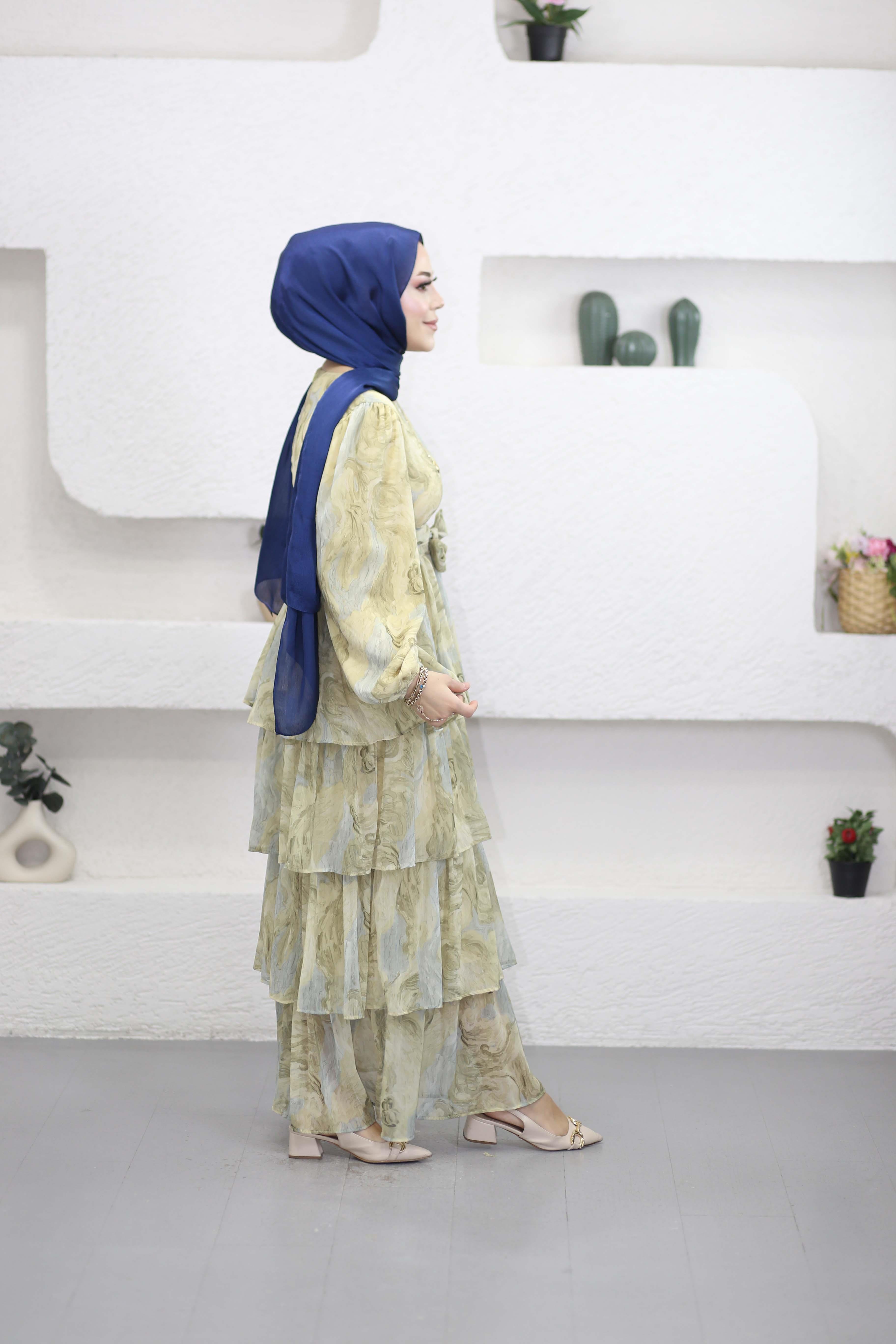 Afife Elbise Sarı 1212