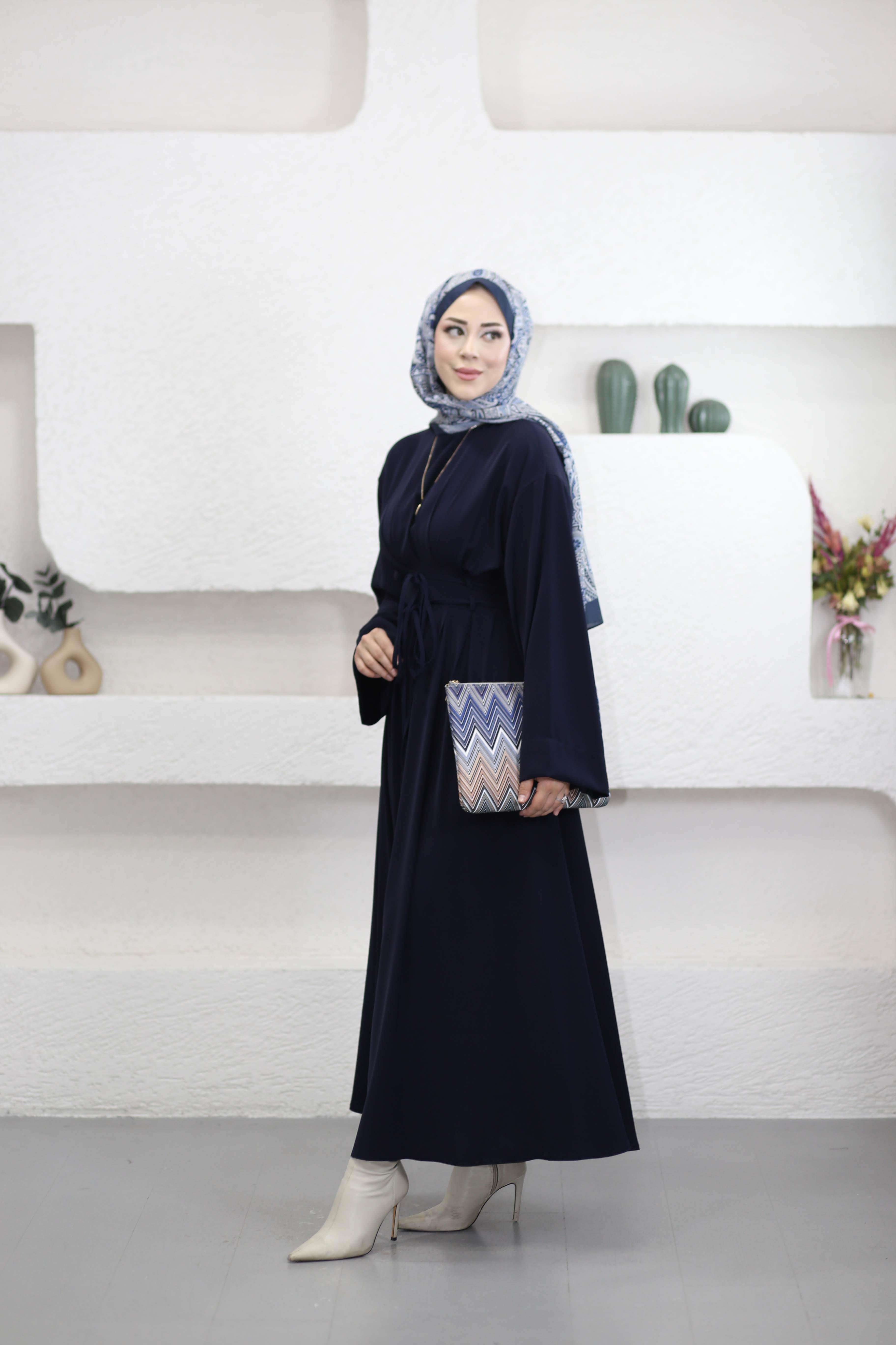 İriz Elbise Lacivert 5003