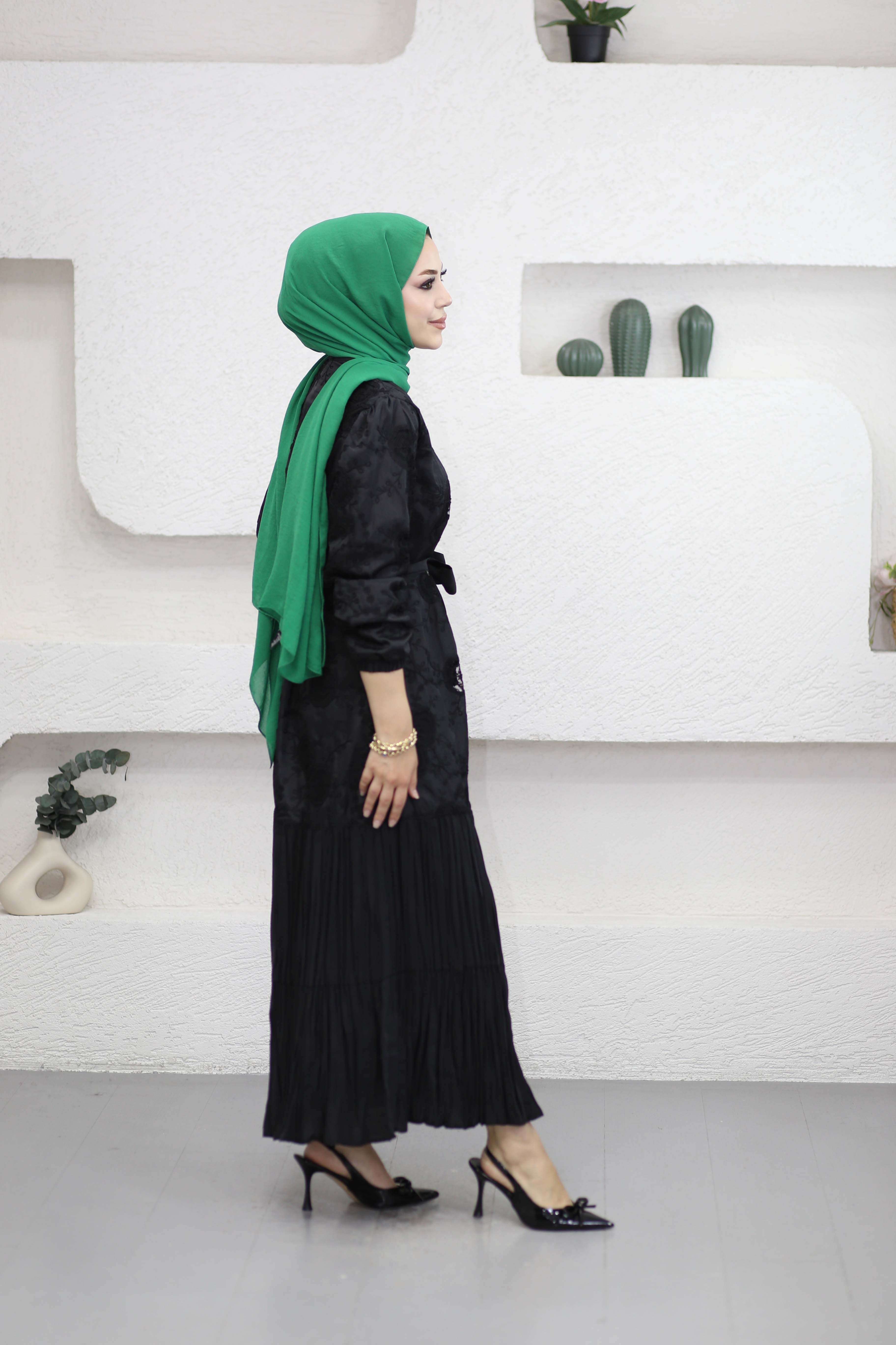 Nergiz Elbise Siyah 1581