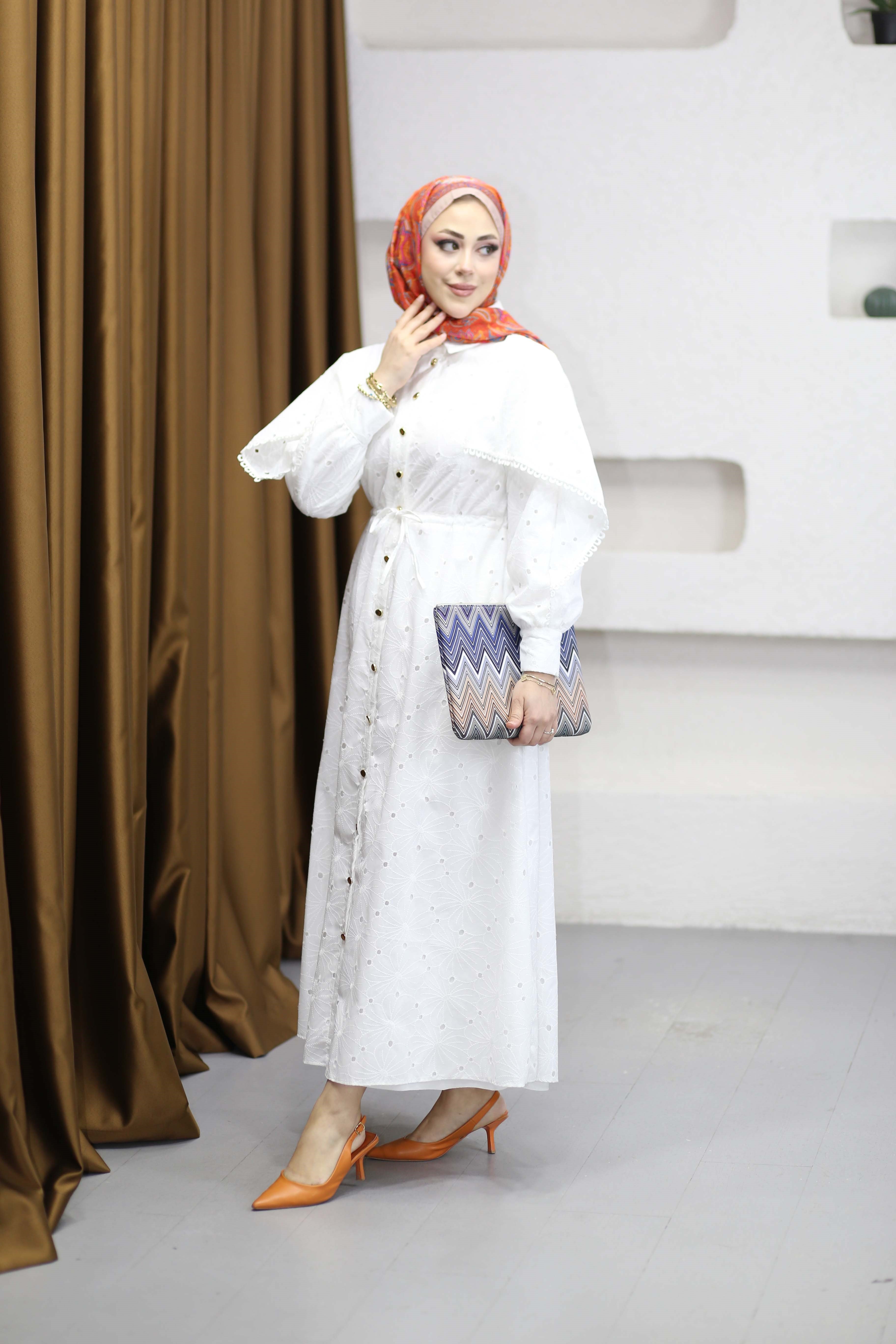 Narin Elbise Beyaz 4462