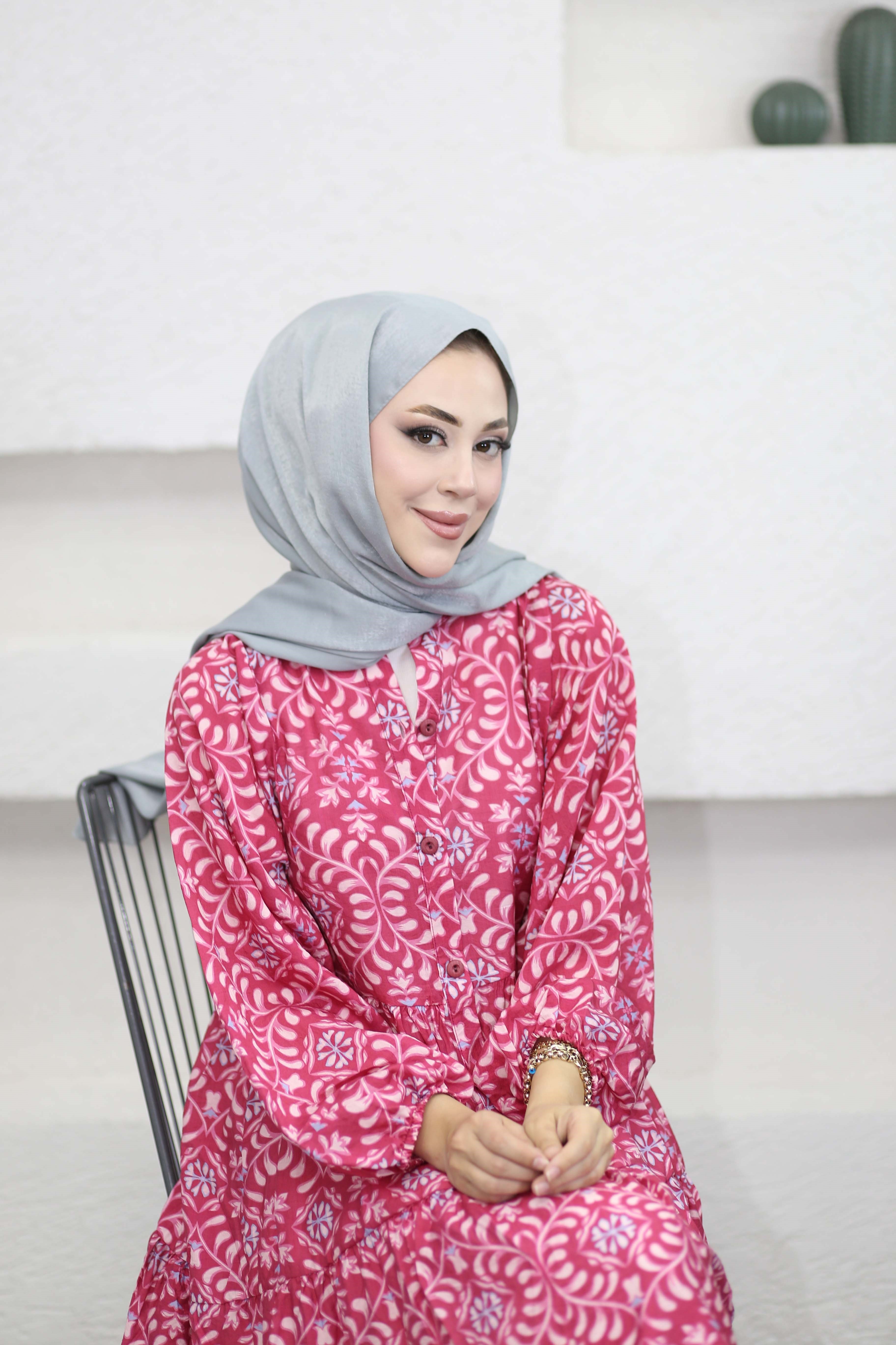 Mercan Elbise Fuşya 5014
