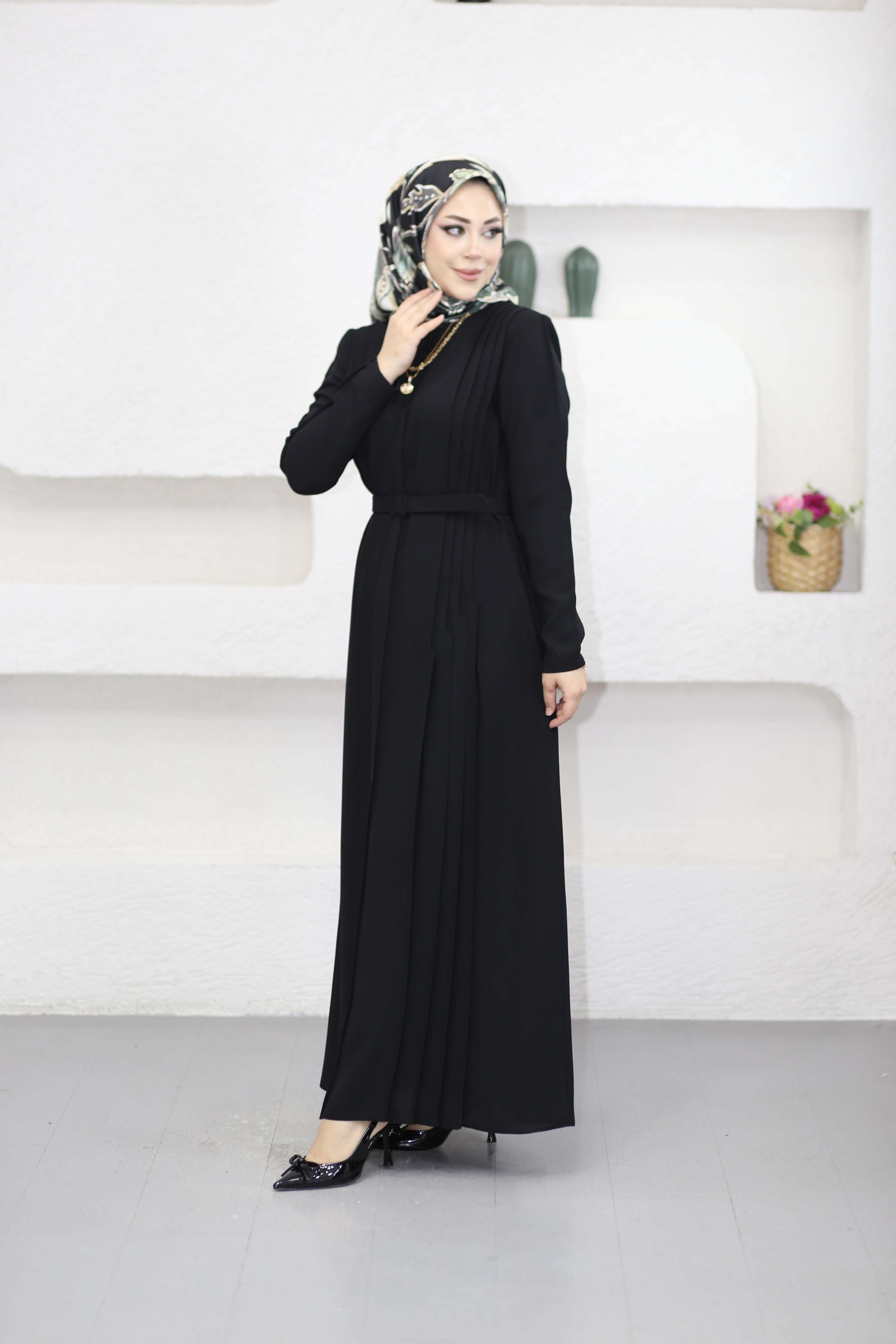 Ferda Elbise Siyah 9017
