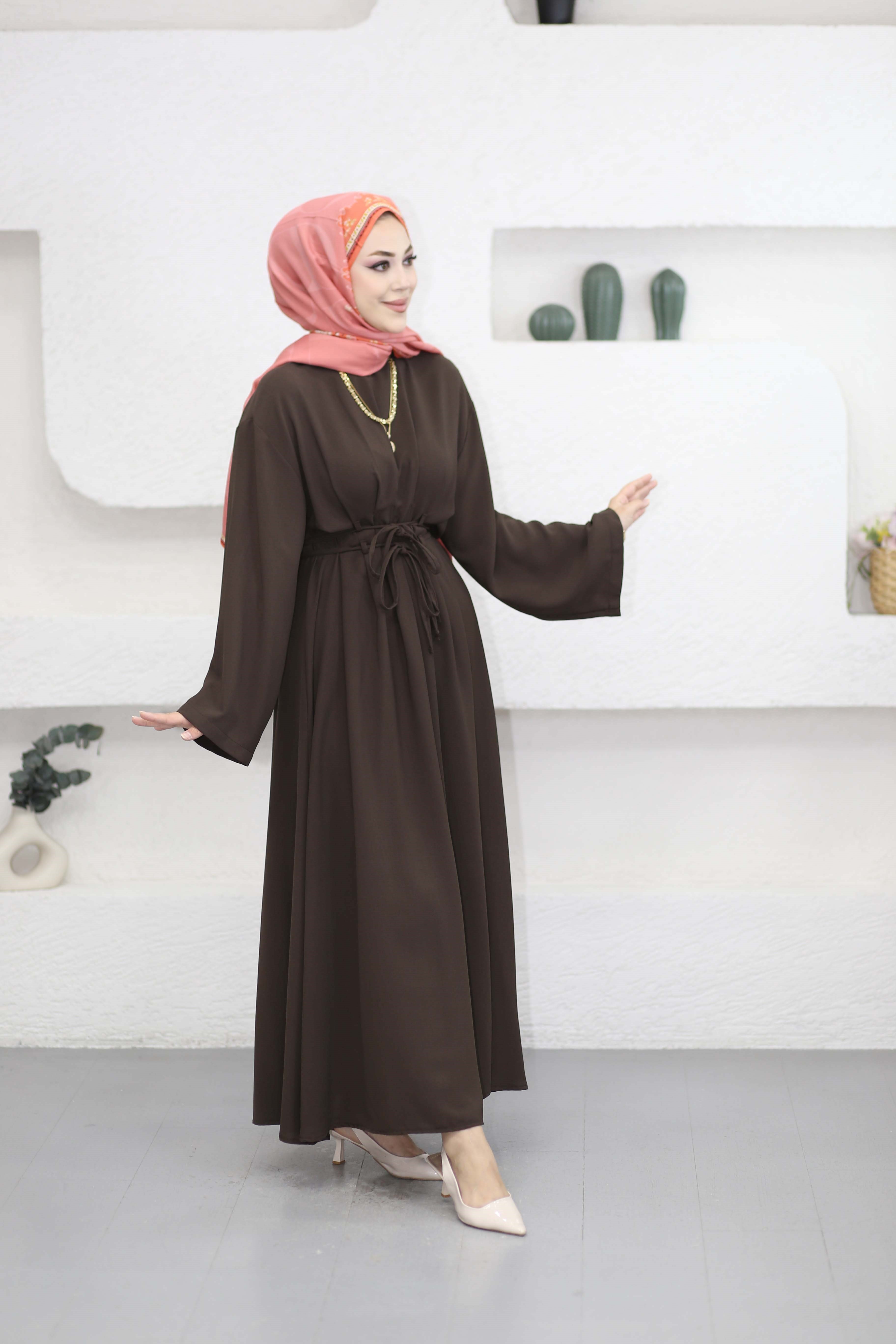 Yurda Elbise Kahverengi 264967