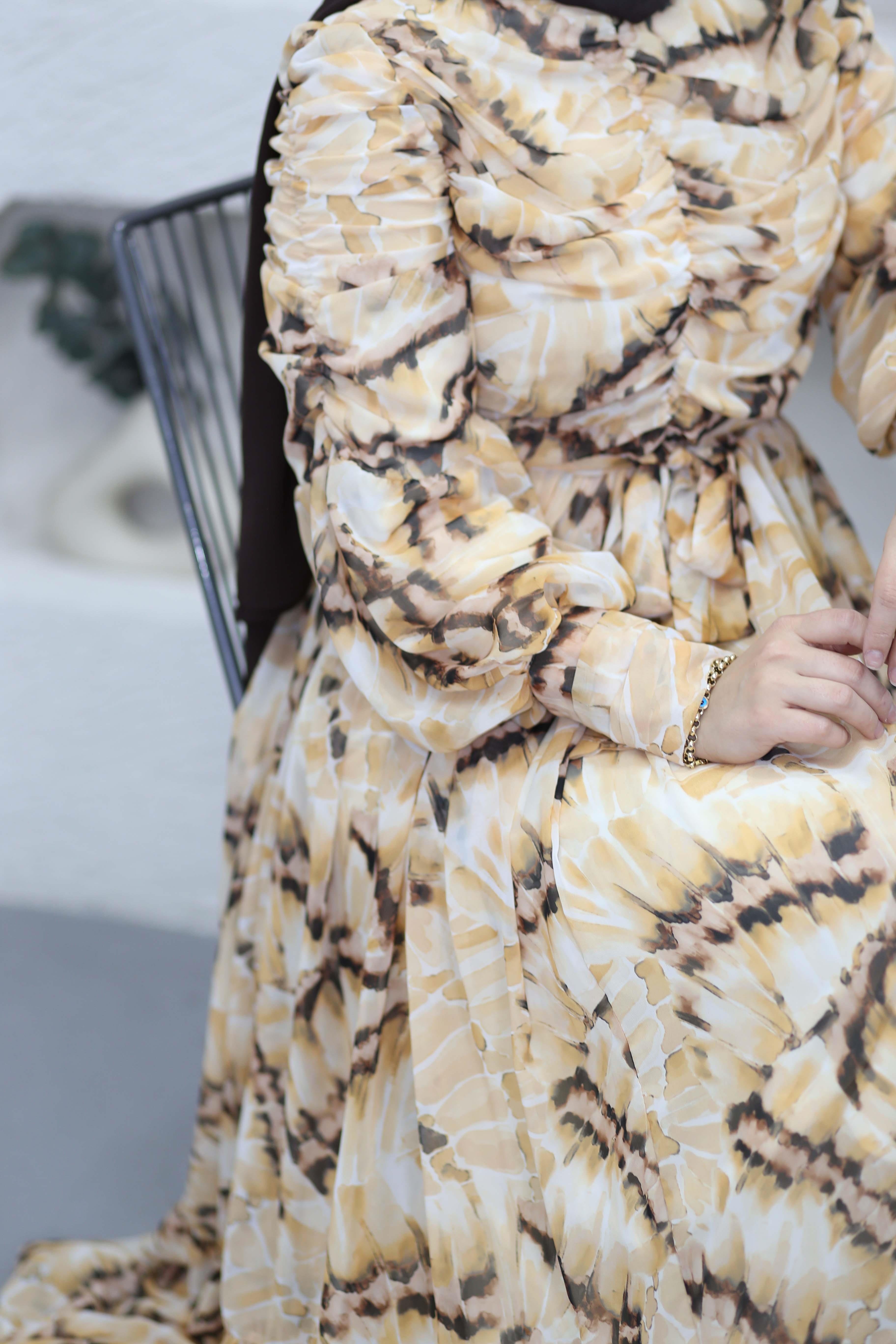 İris Elbise Bej 5720