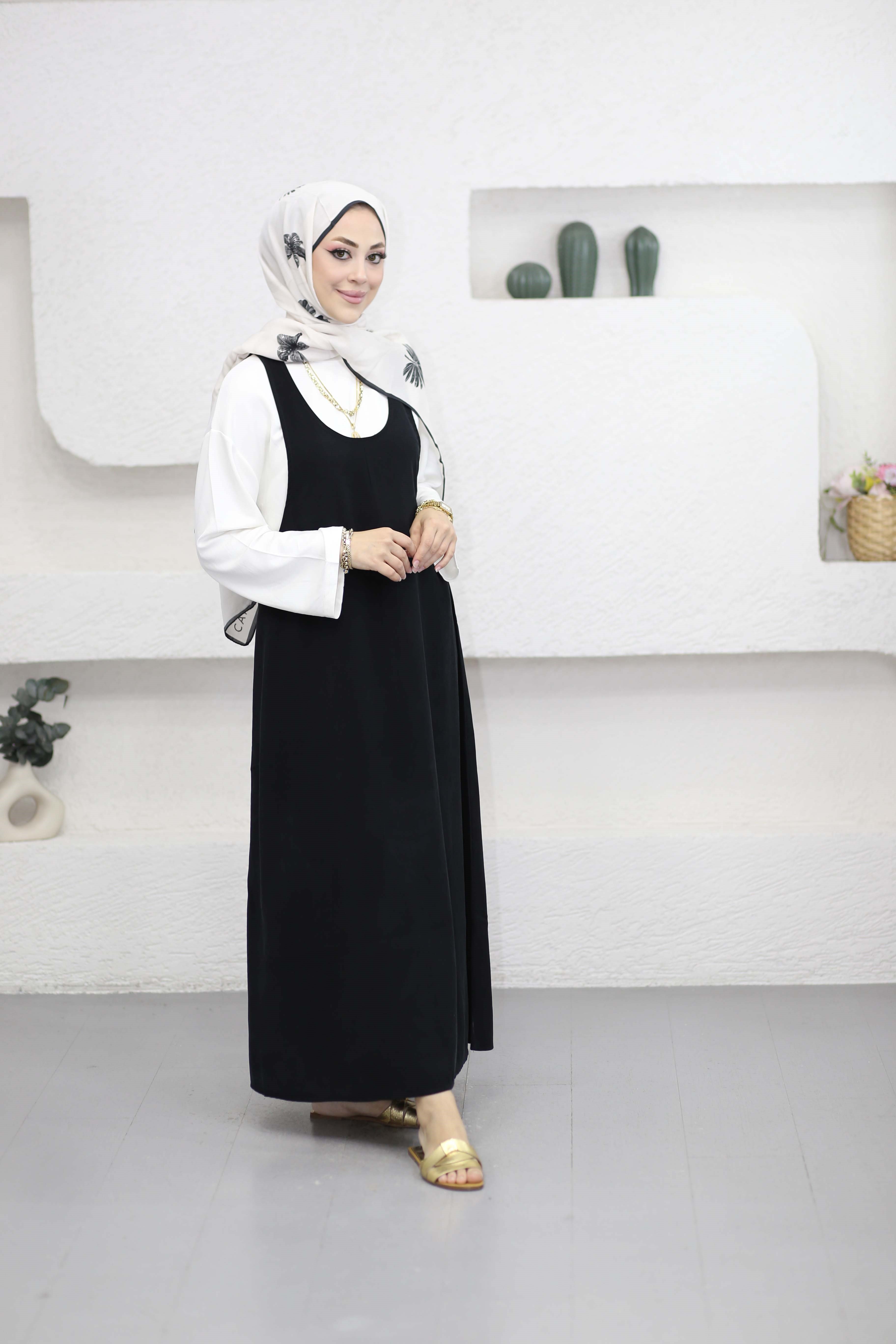 Basıc Elbise Siyah 9092