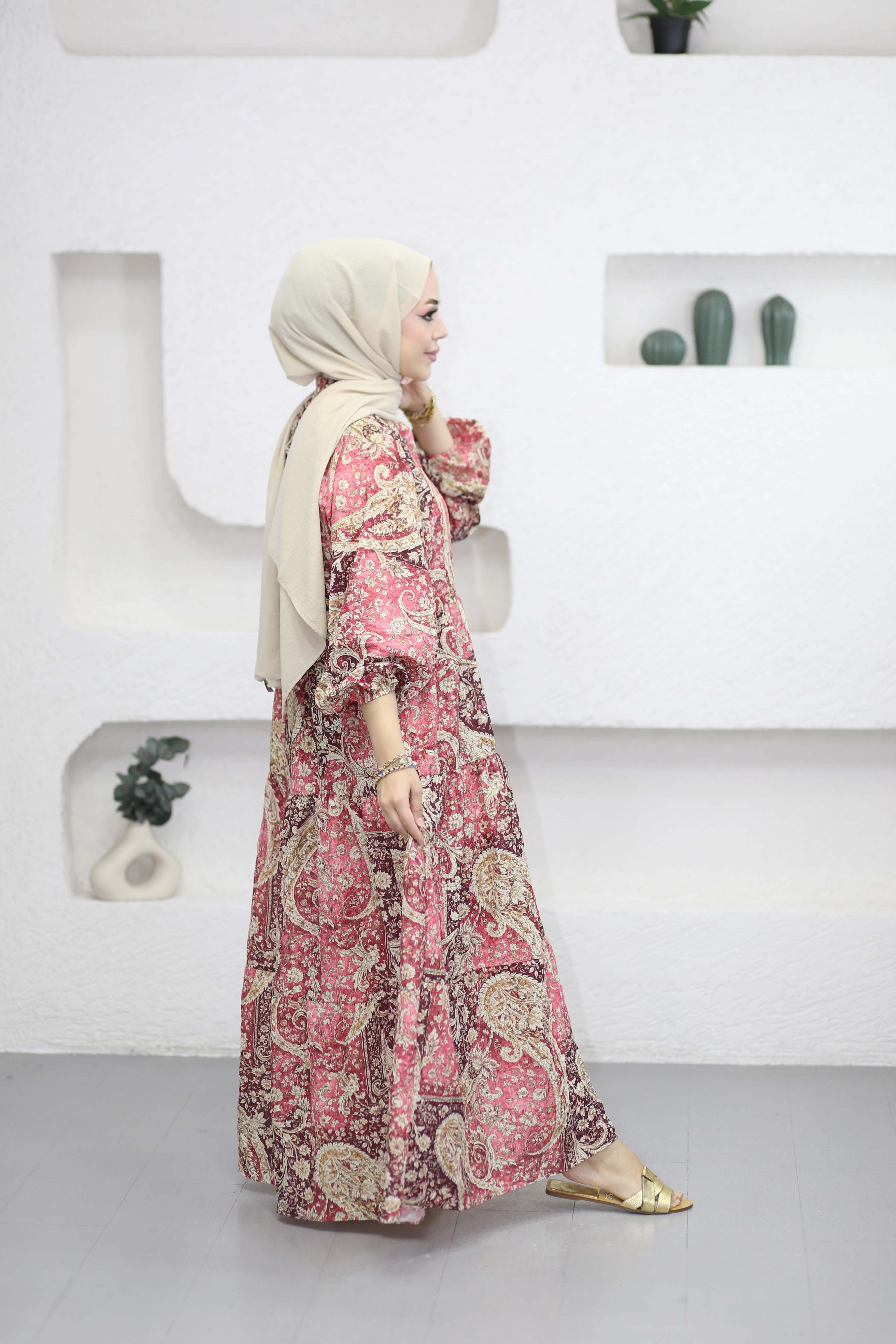 Babil Elbise Pembe 5014
