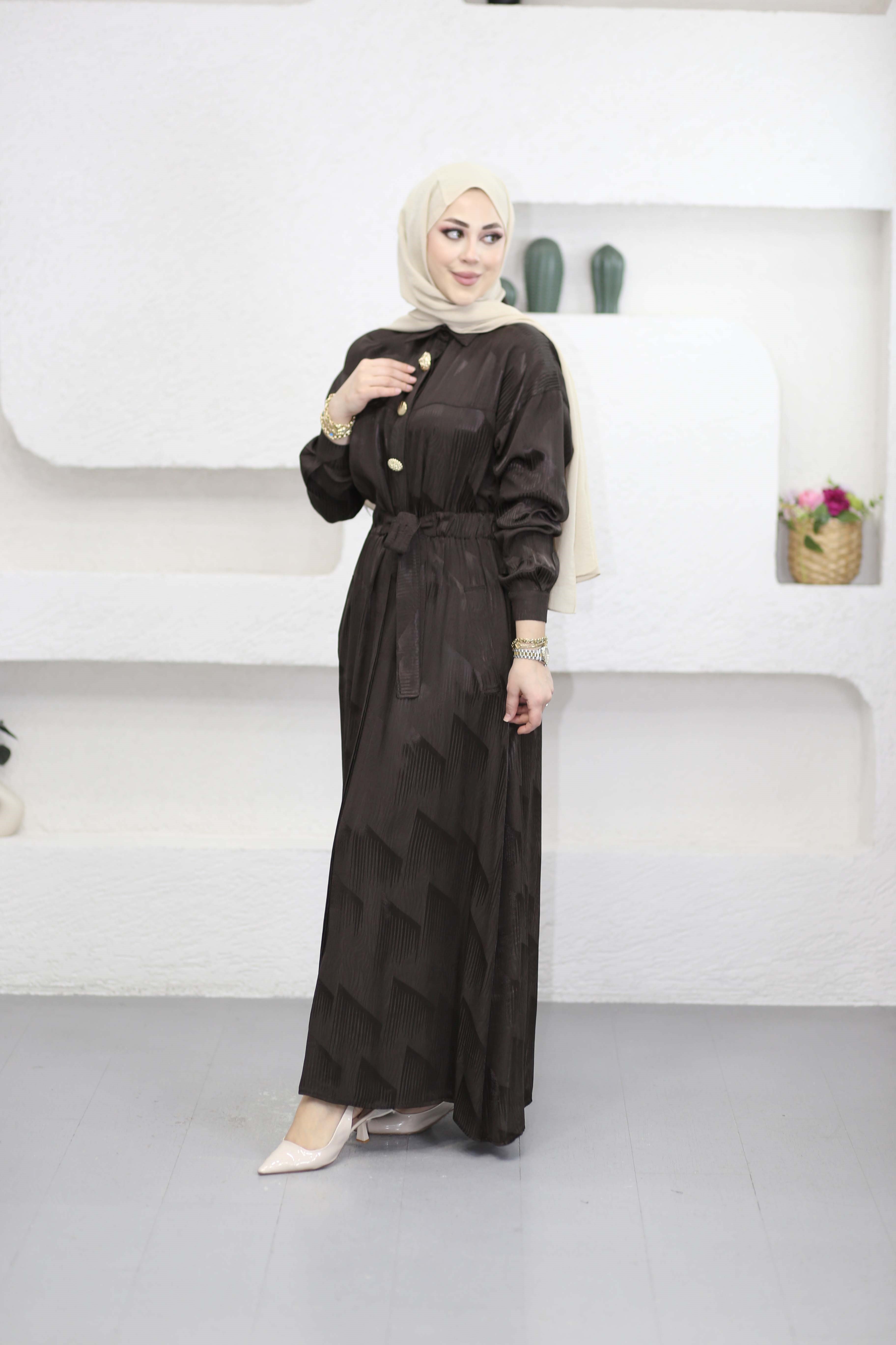 Feria Elbise Kahverengi 1528