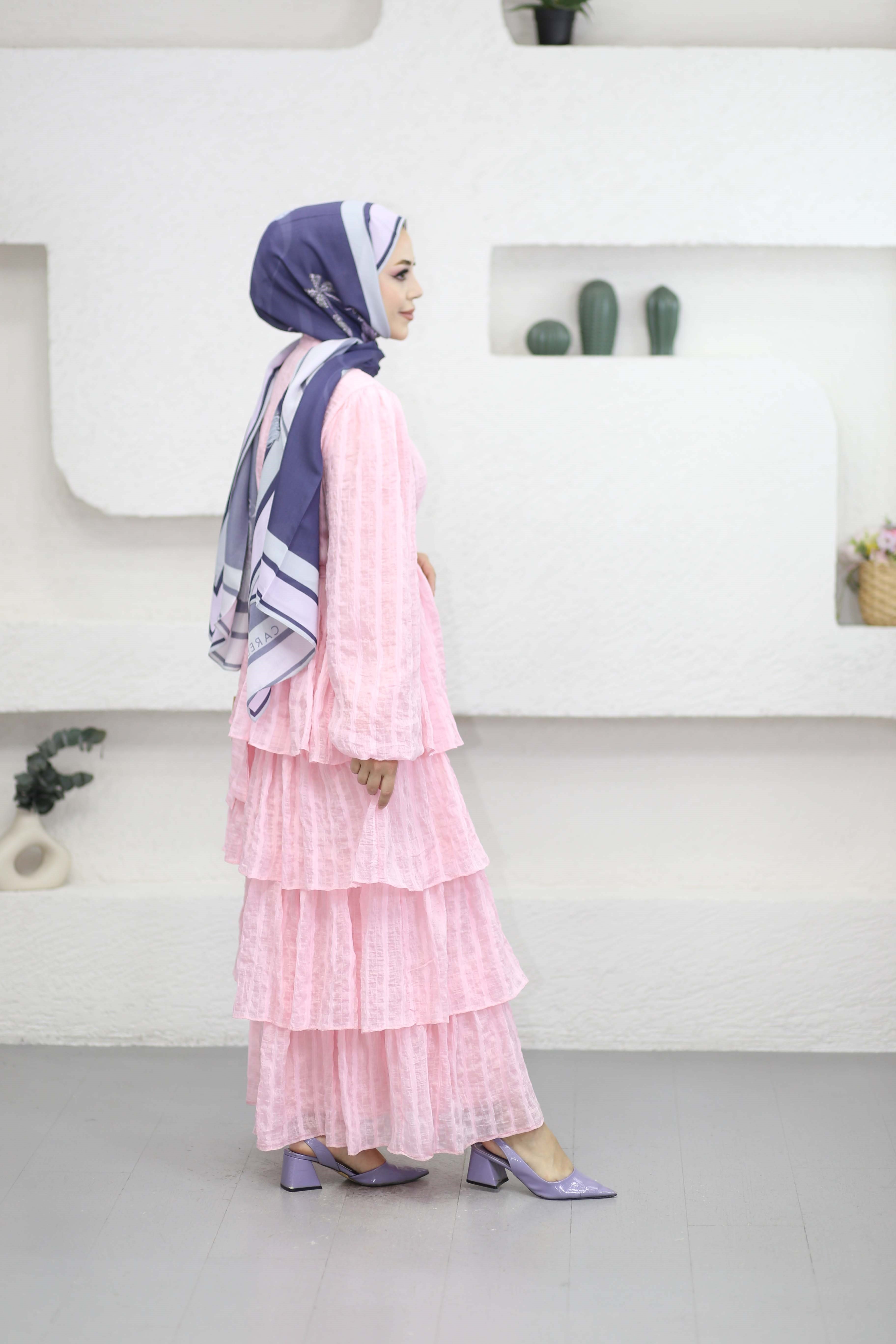 Lisa Elbise Pembe 264970