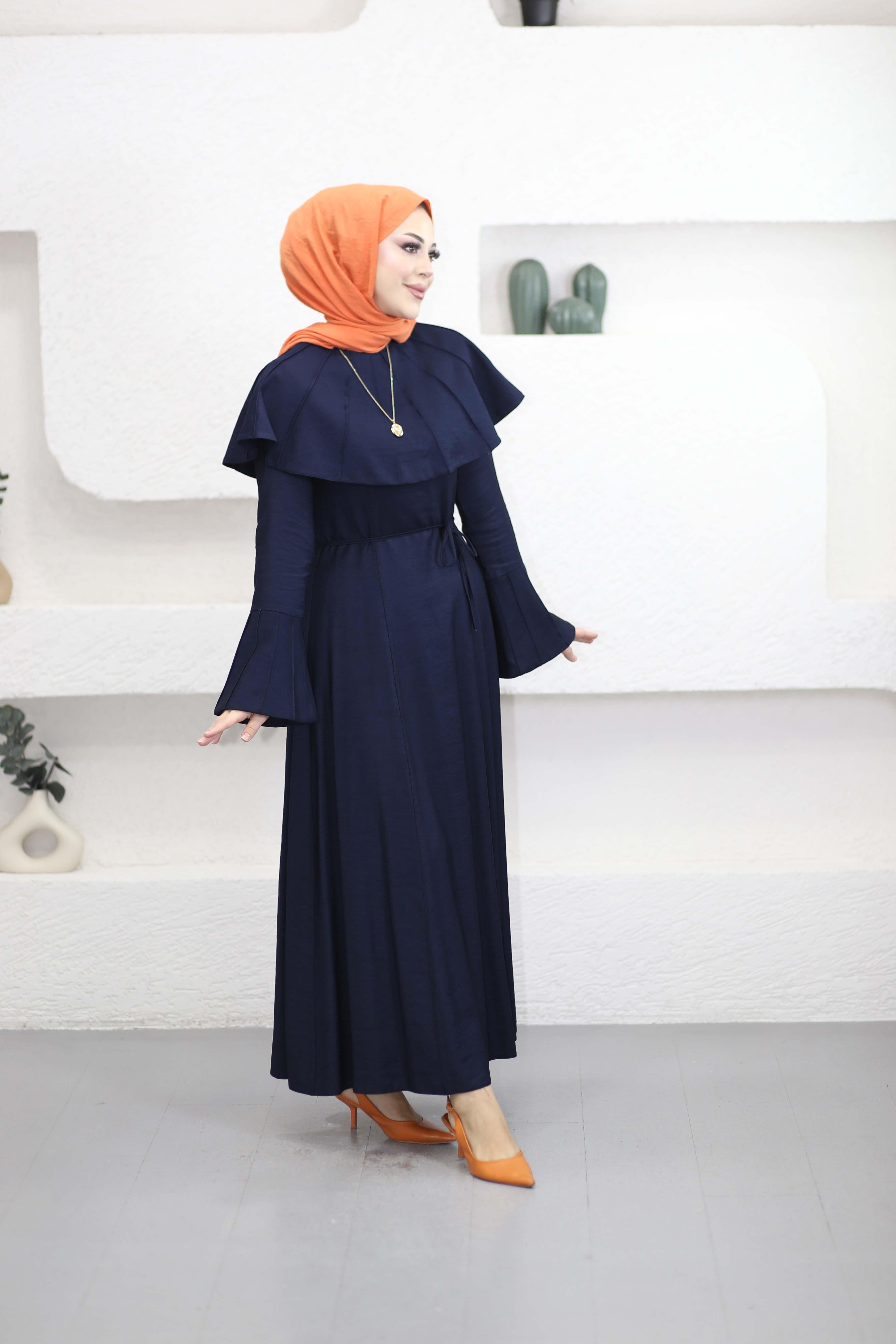 Dile Elbise Lacivert 4415