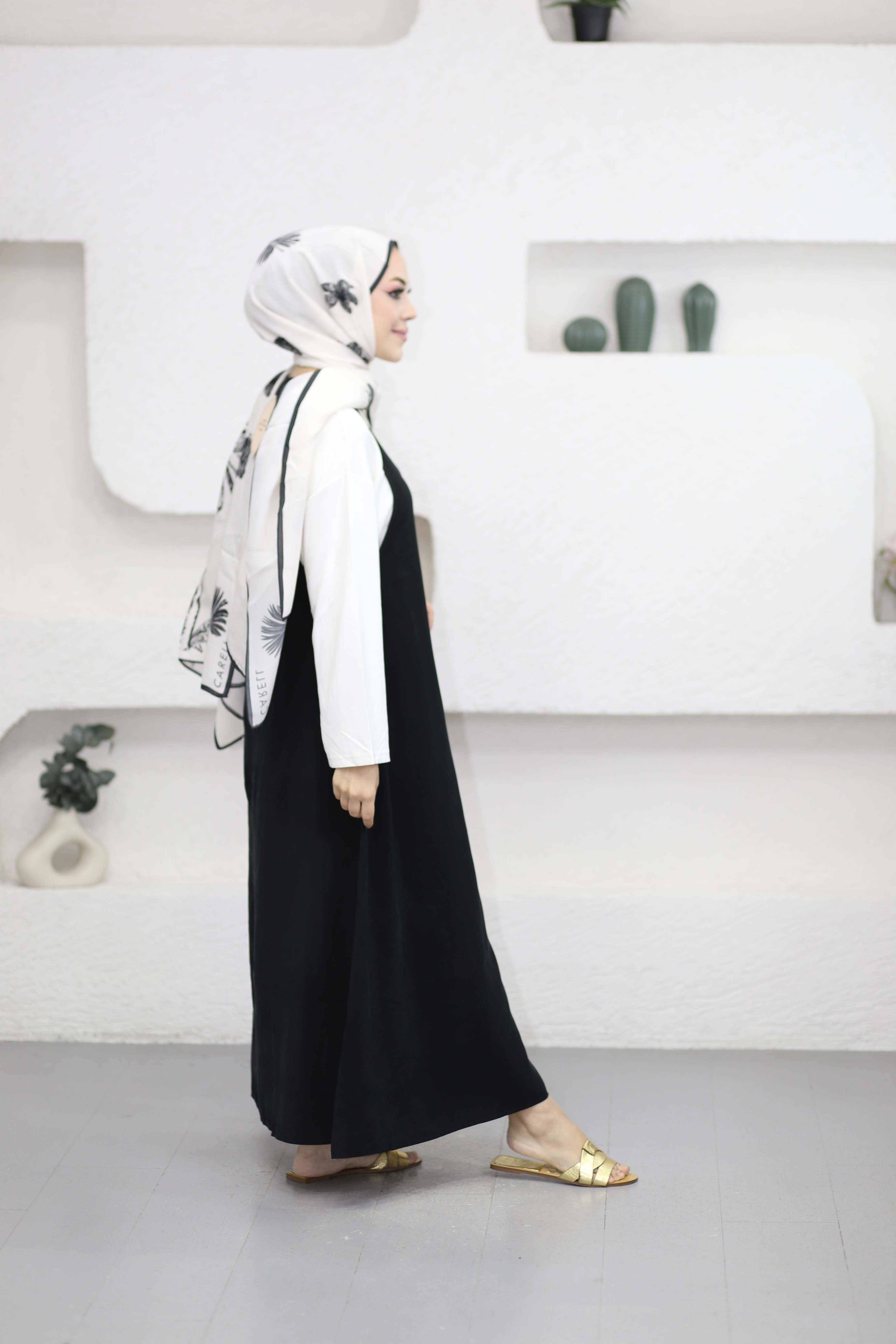 Basıc Elbise Siyah 9092