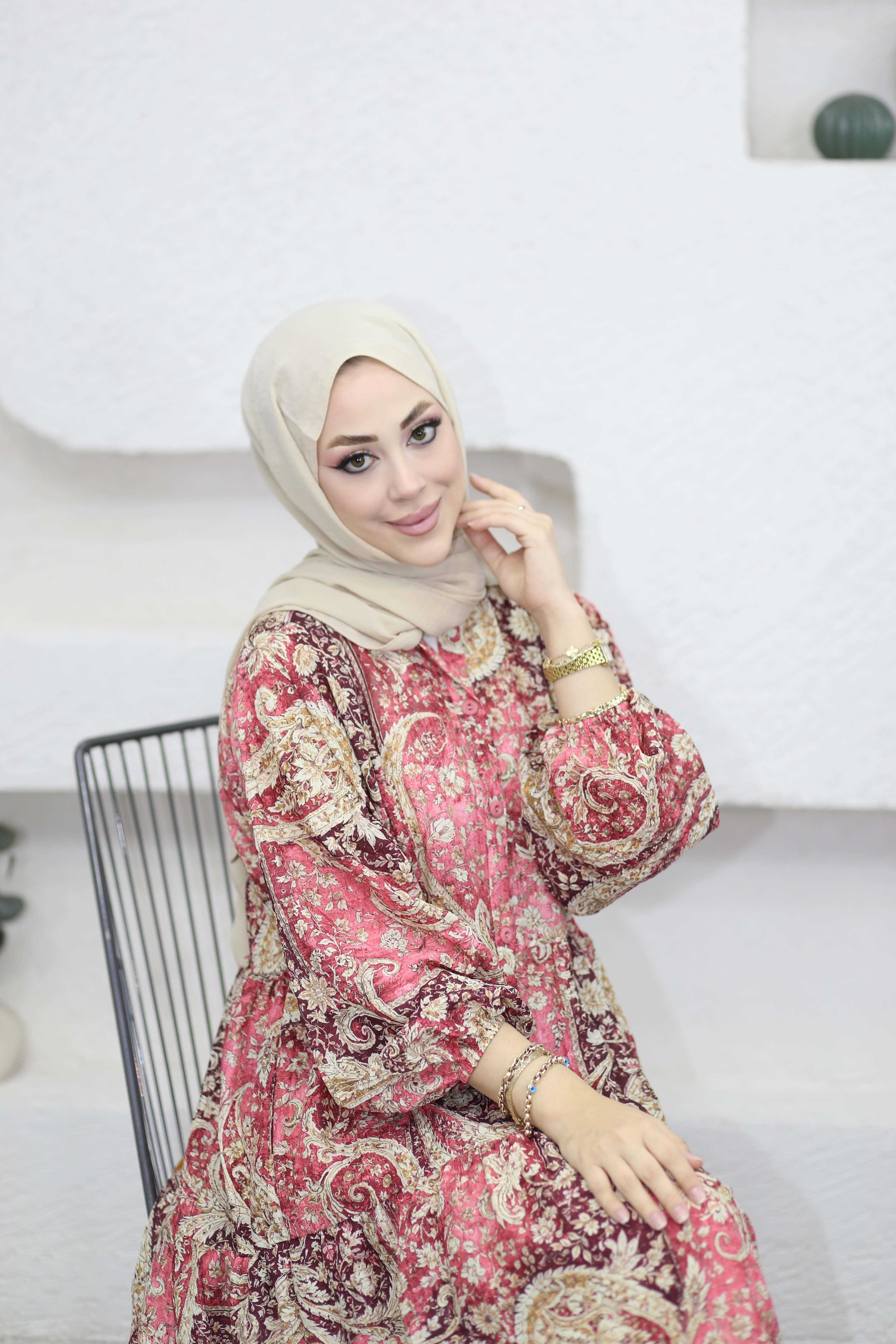 Babil Elbise Pembe 5014