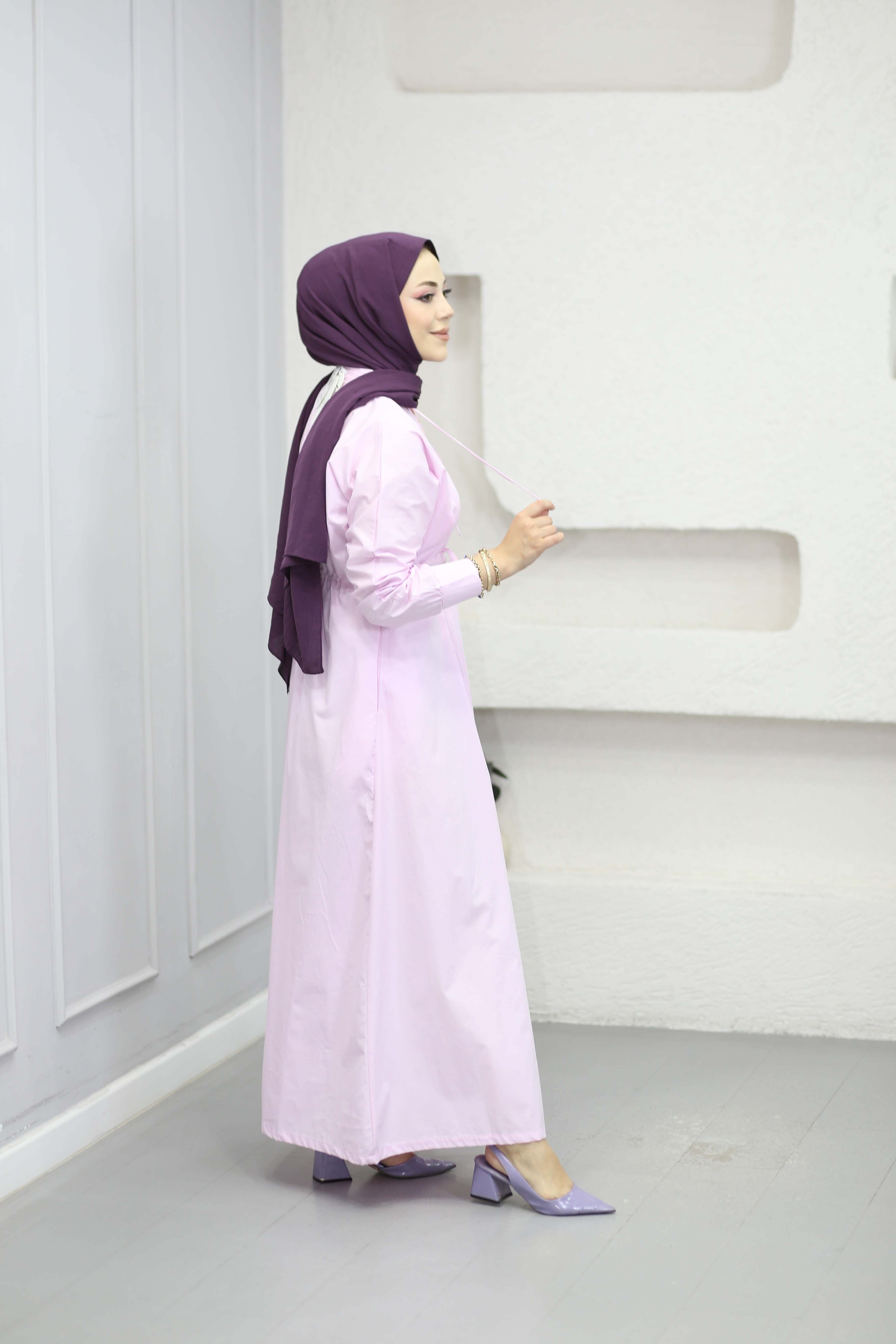 Merve Elbise Pembe 5027