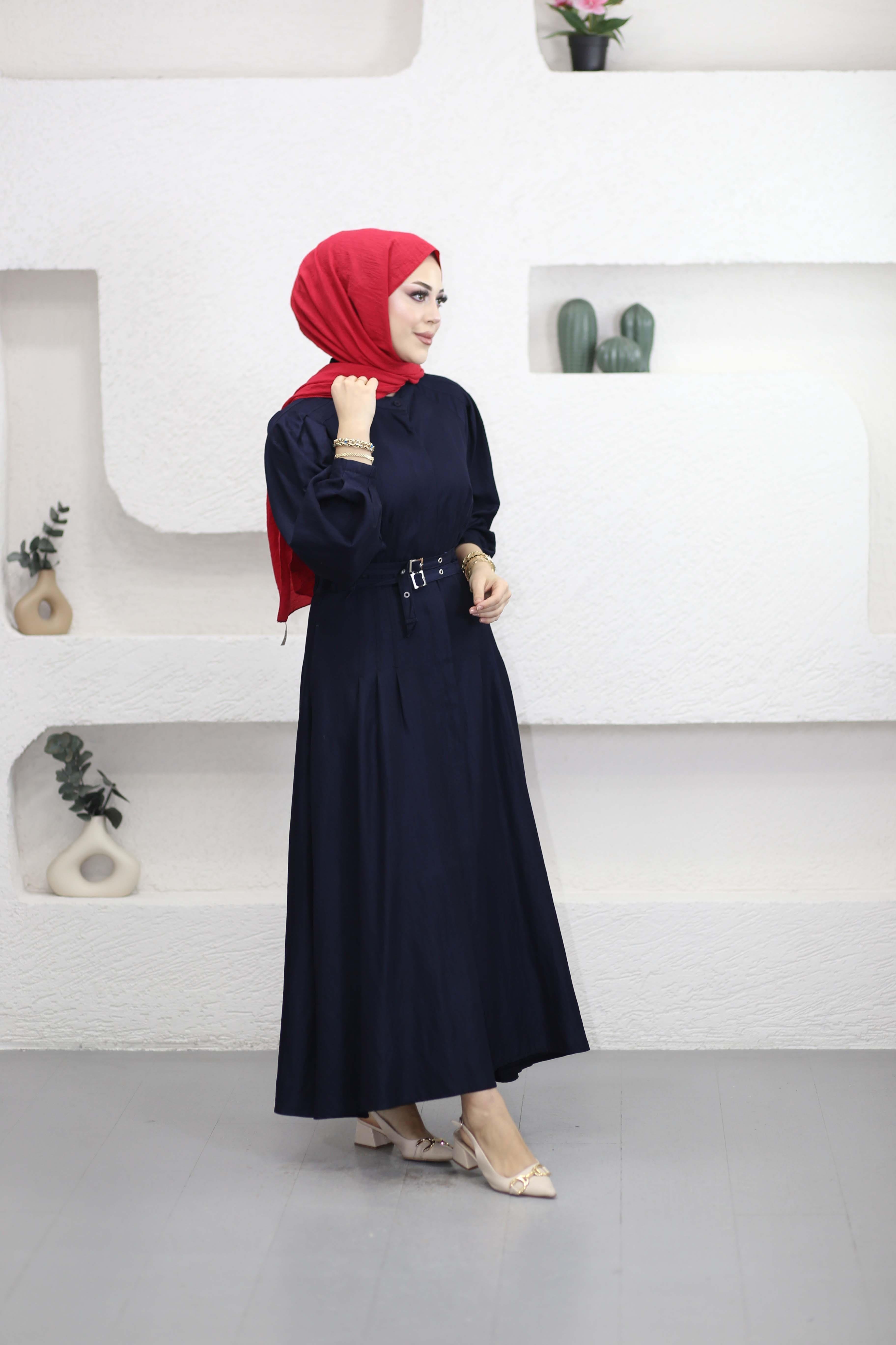 Aponias Elbise Lacivert 625