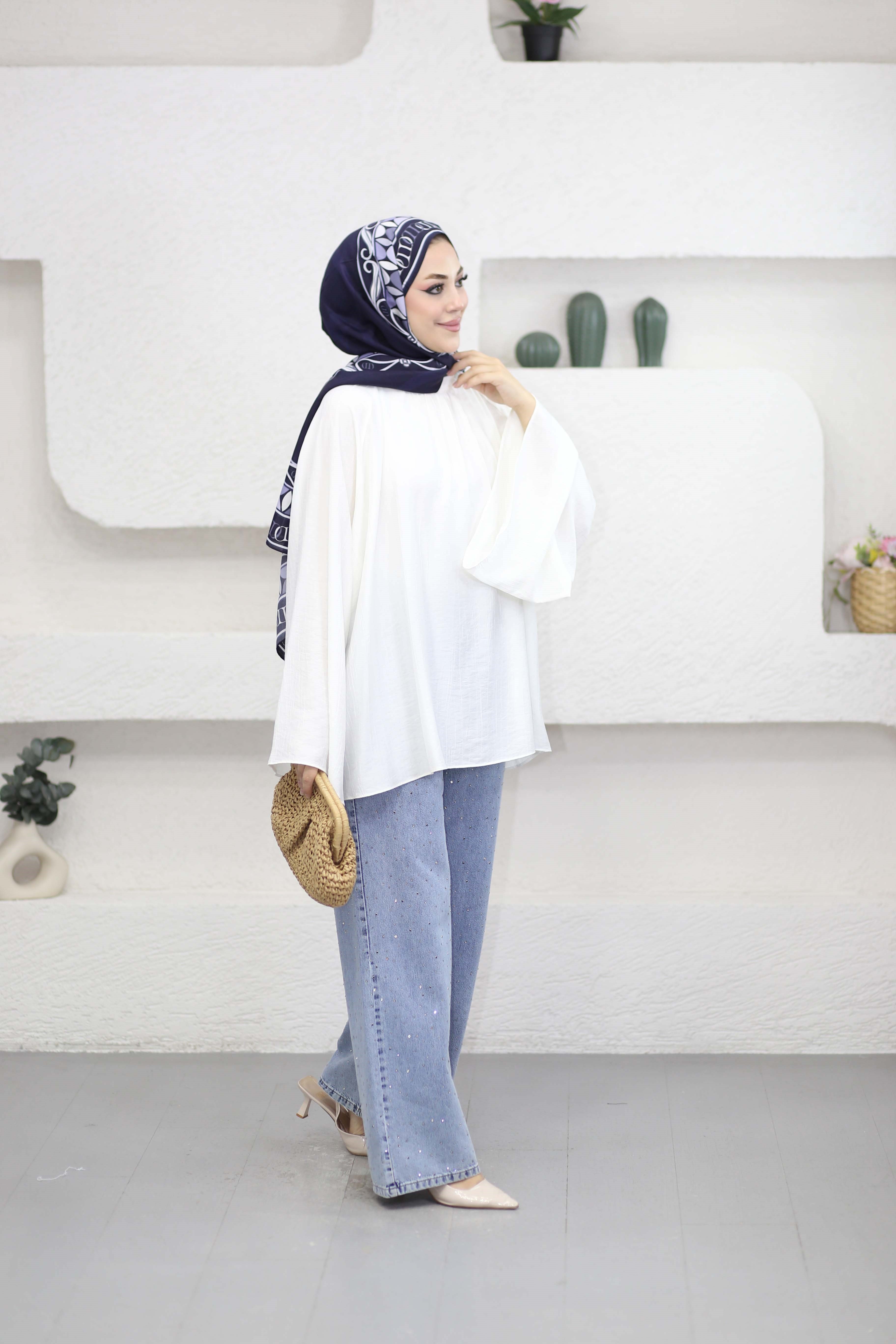 Gökçe Tunik Beyaz 6311