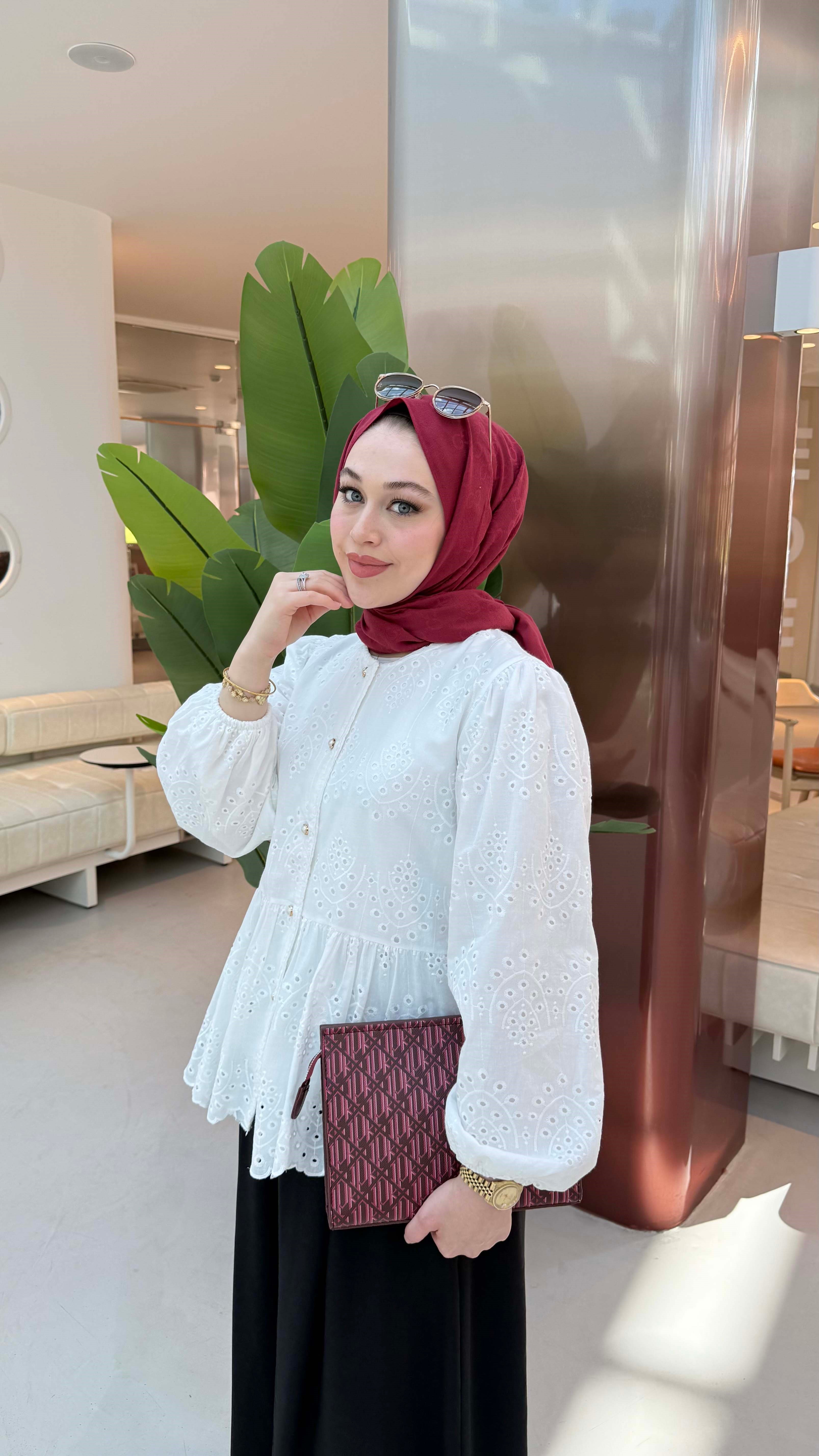 Line Gömlek Beyaz 5003