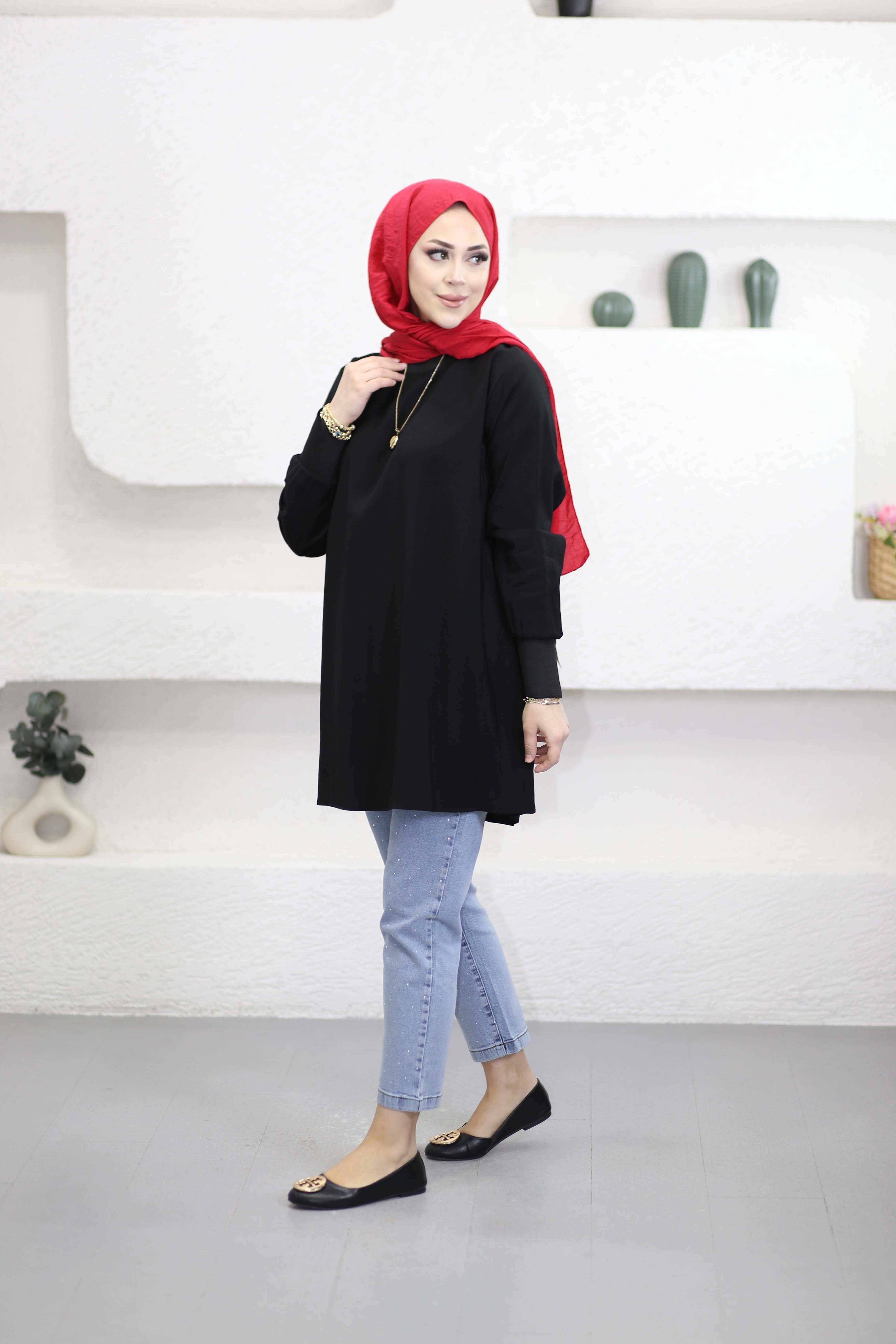 Basıc Tunik Siyah 4666