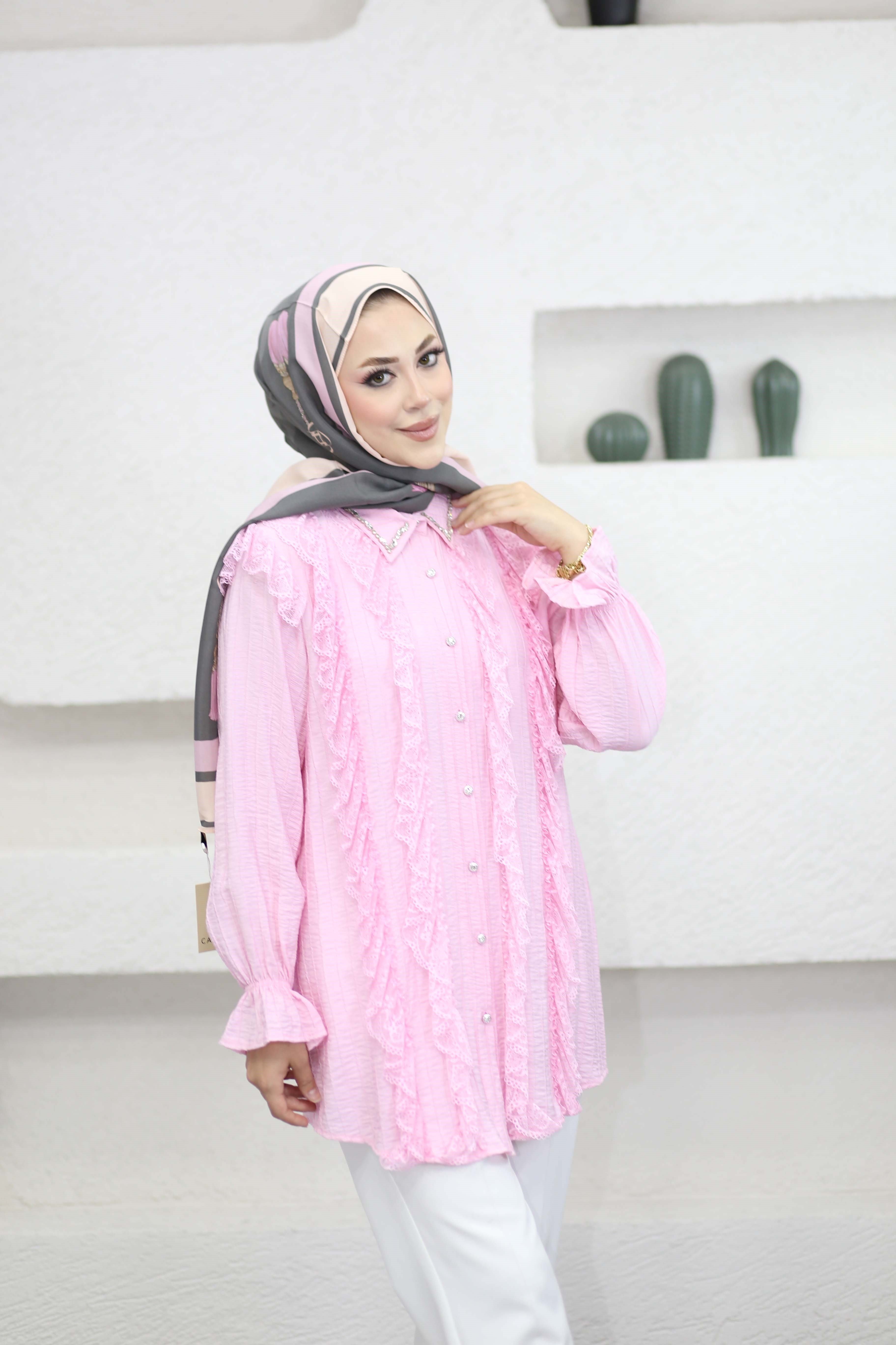 Şehnaz Gömlek Pembe 170356