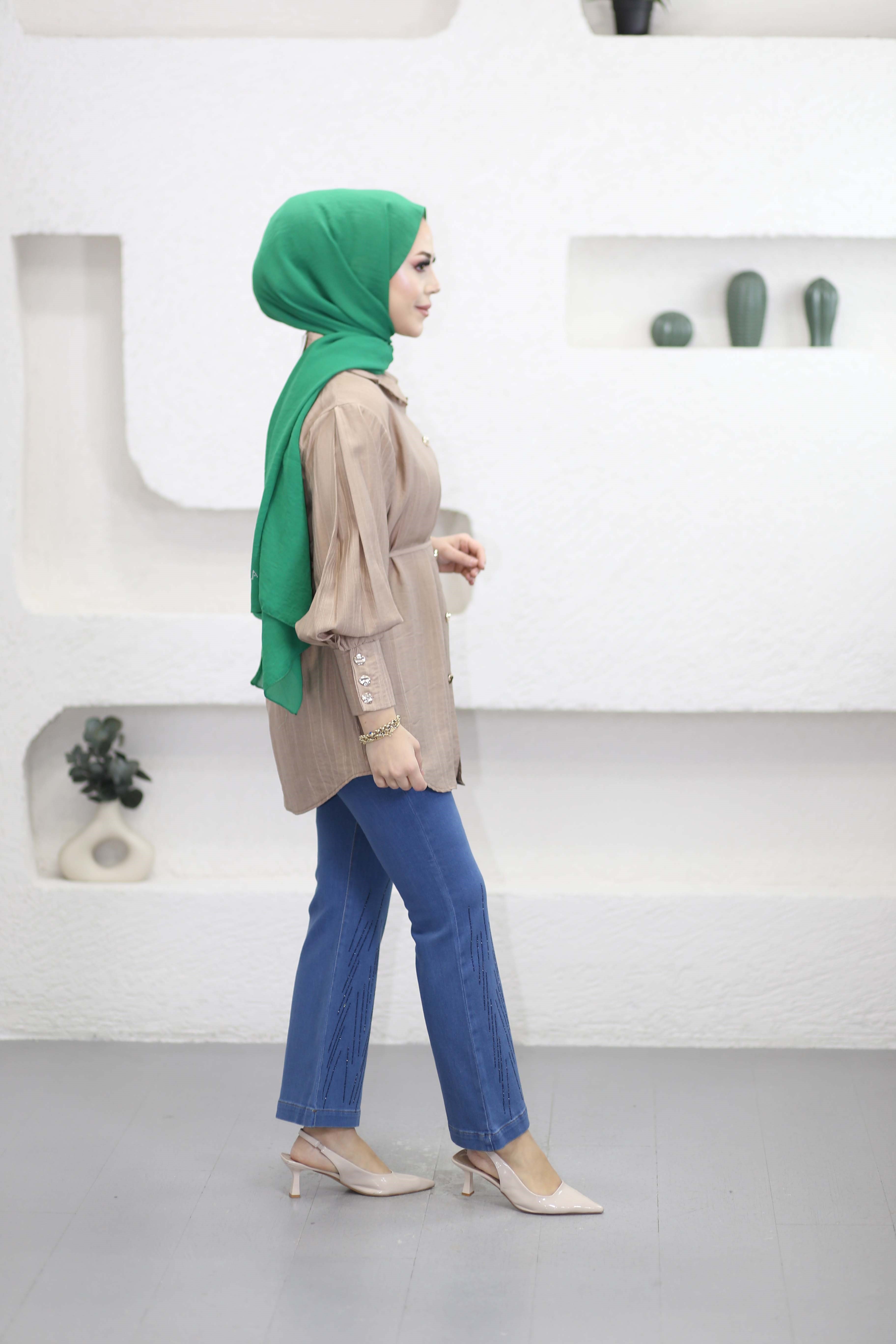 Yıldız Gömlek Camel 1012