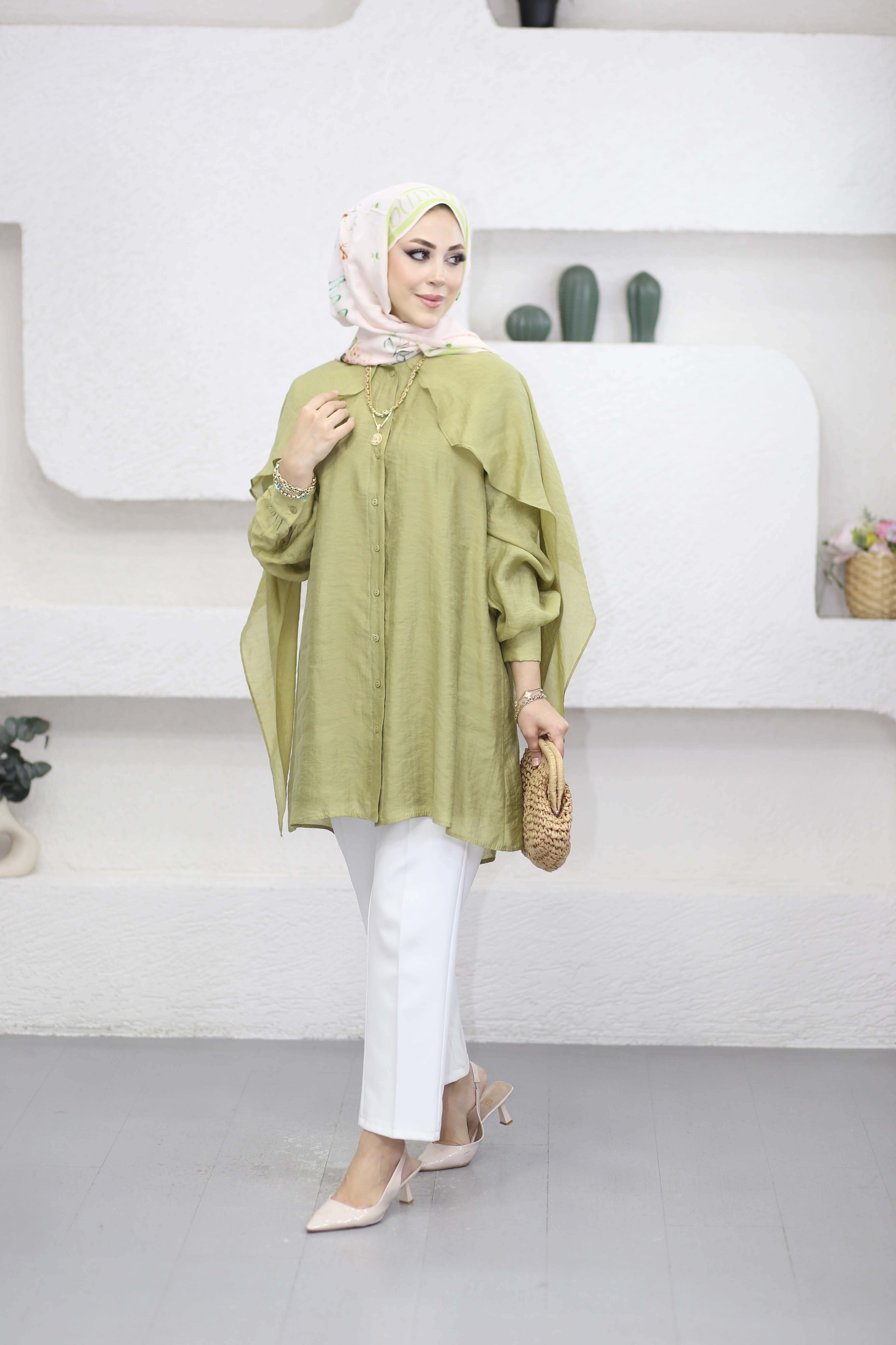 Zeliş Tunik Yağ Yeşili 3236