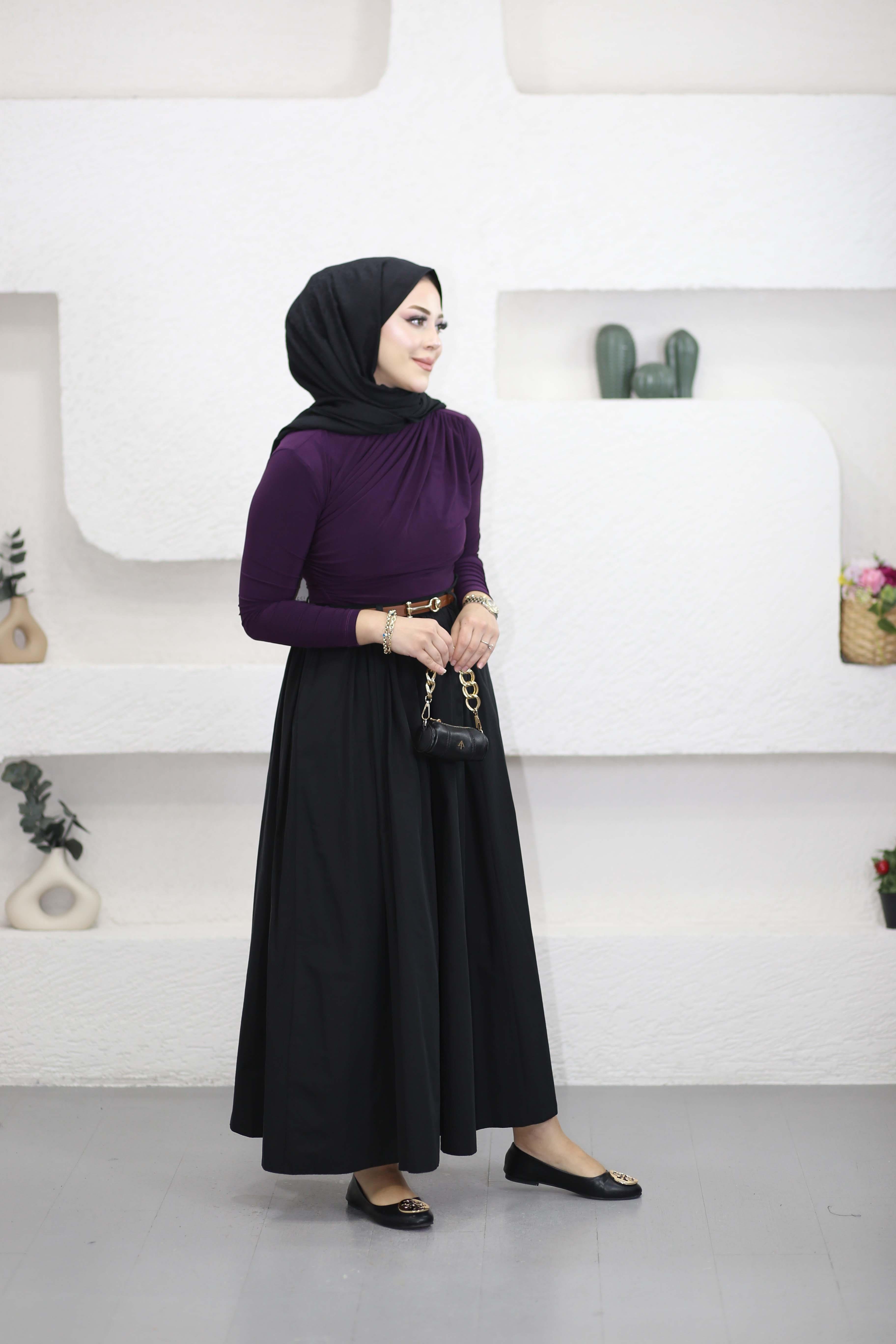 Drapeli Bluz Mor 9871