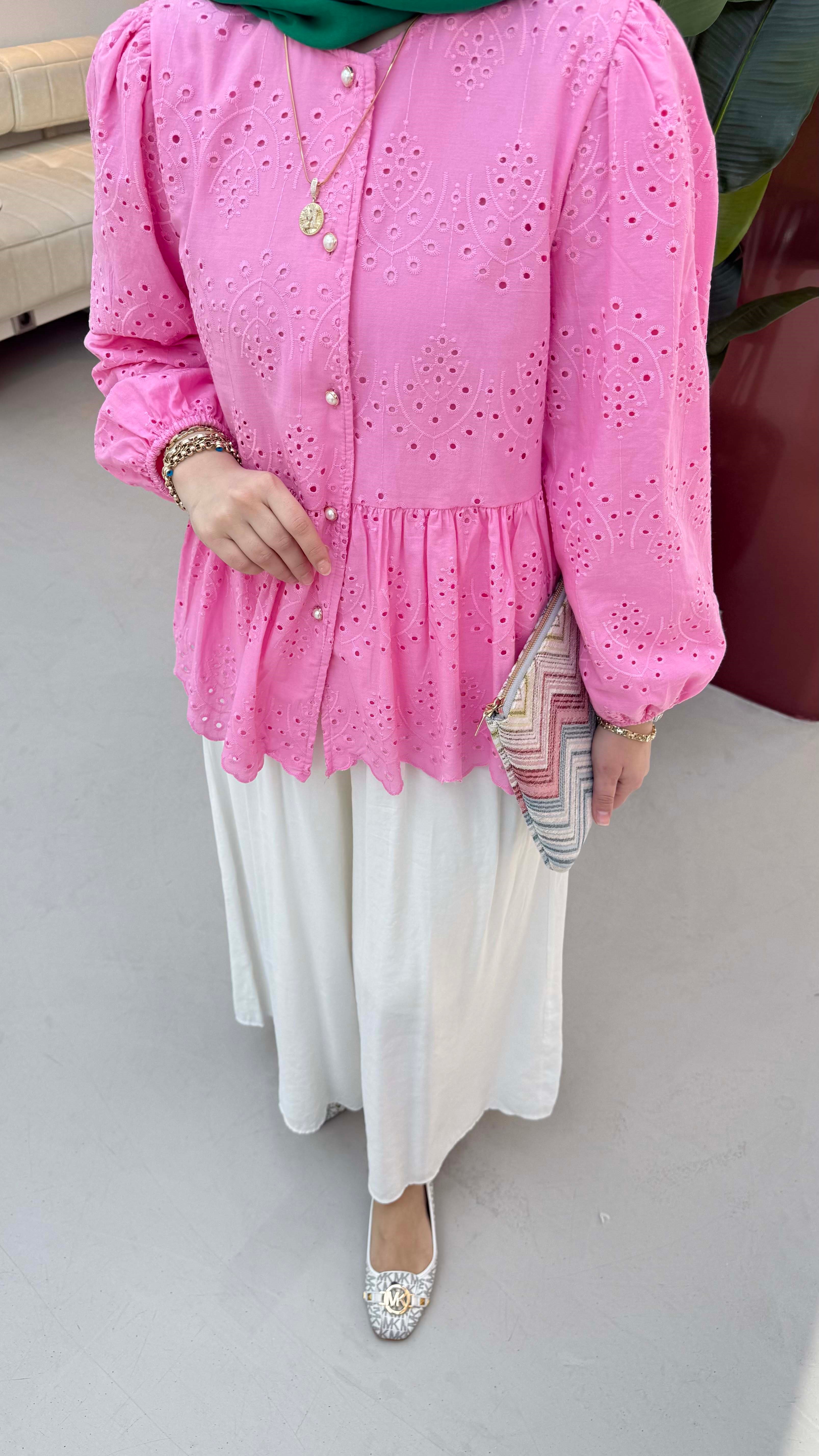 Line Gömlek Pembe 5003