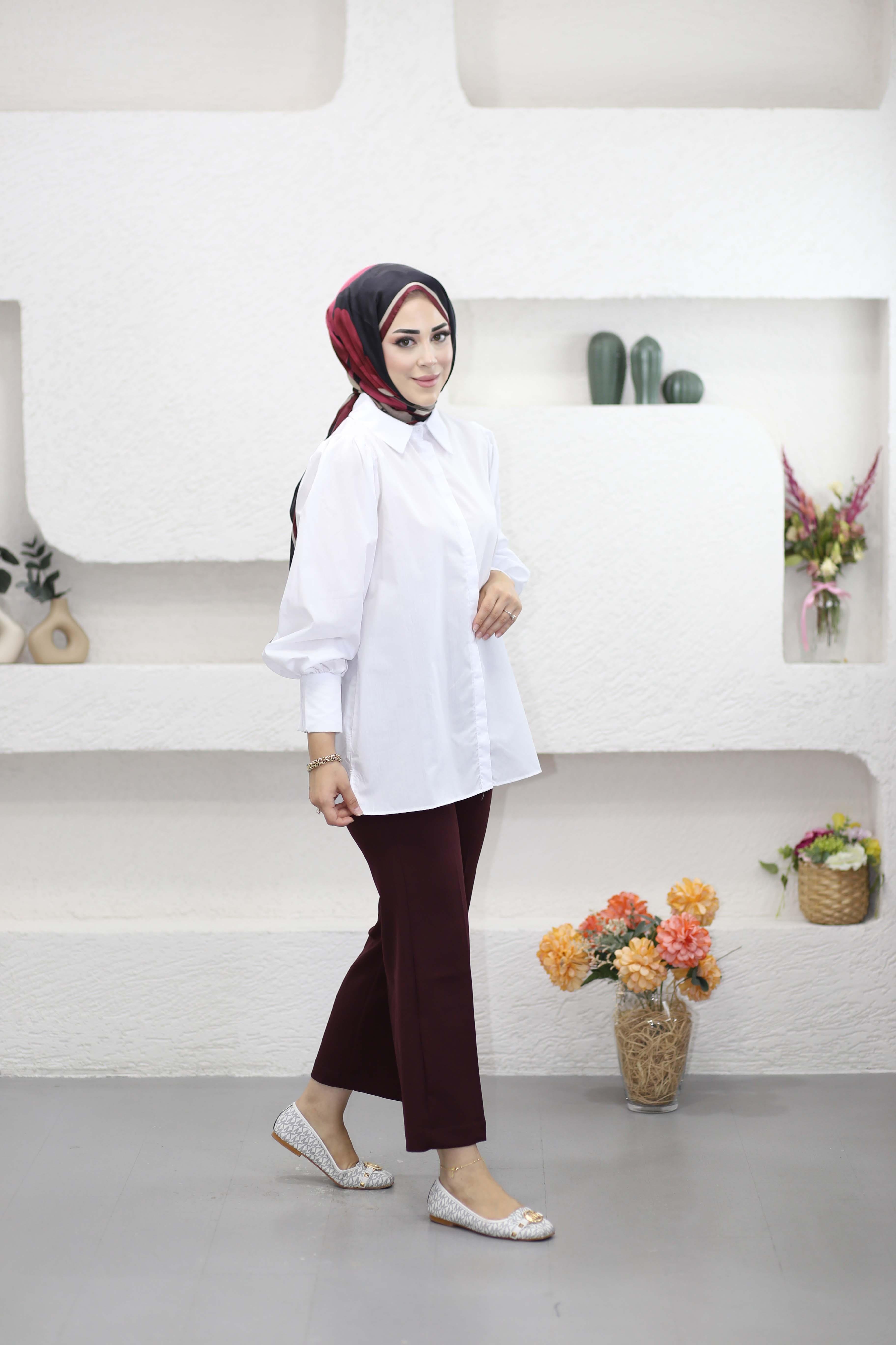 Premium Poplin Gömlek Beyaz 26014