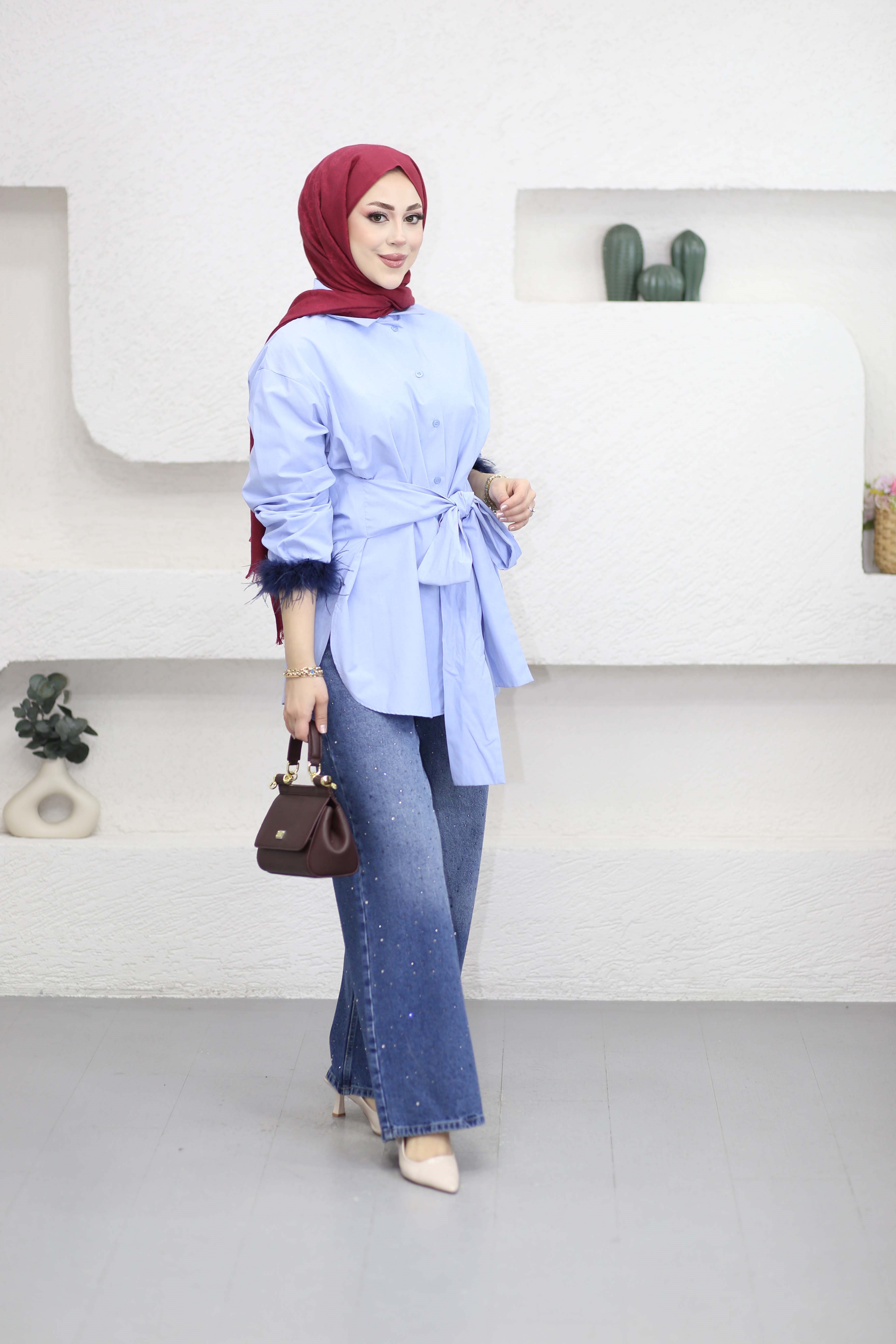 Kokoş Gömlek Mavi 3005