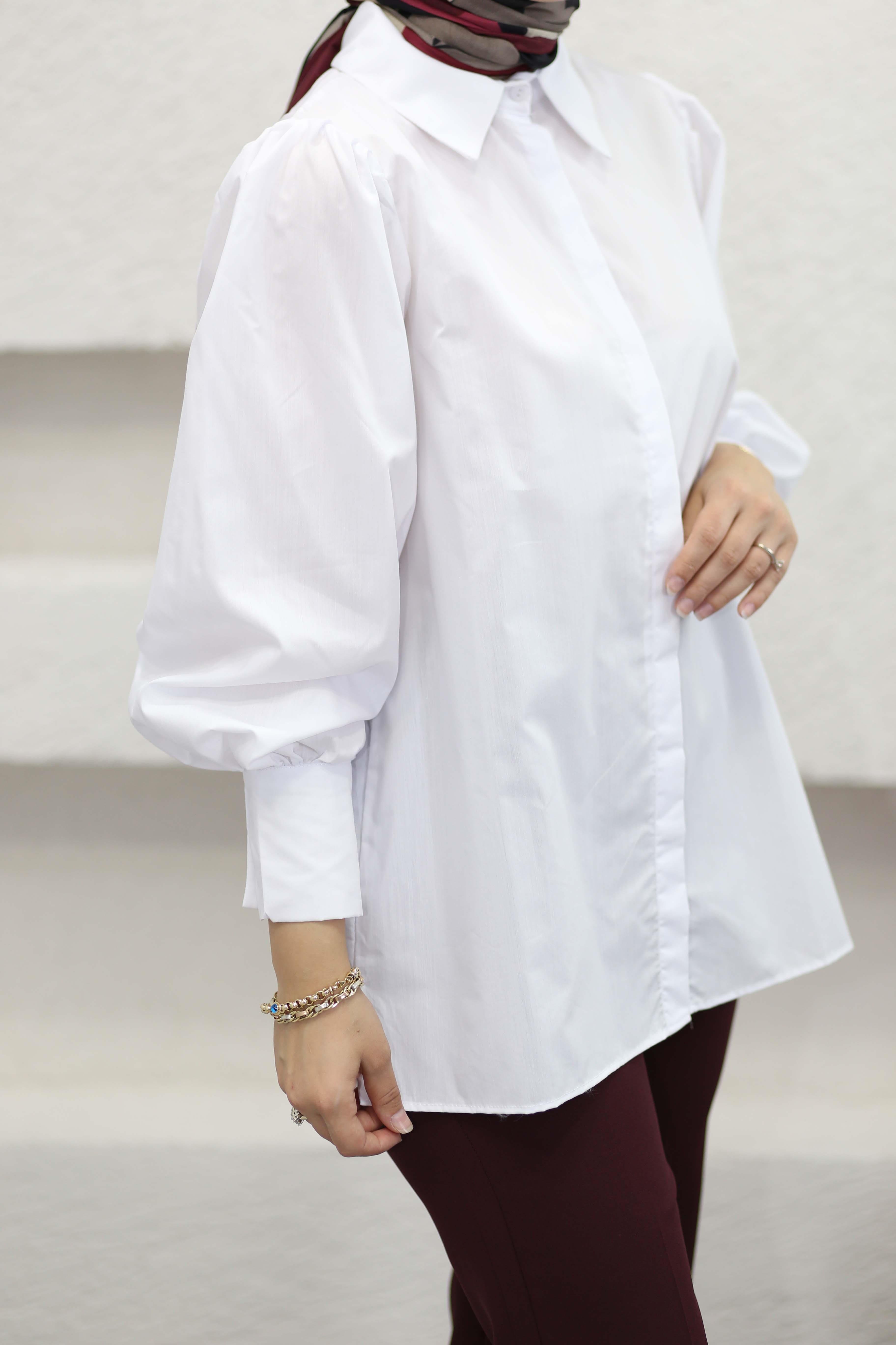 Premium Poplin Gömlek Beyaz 26014